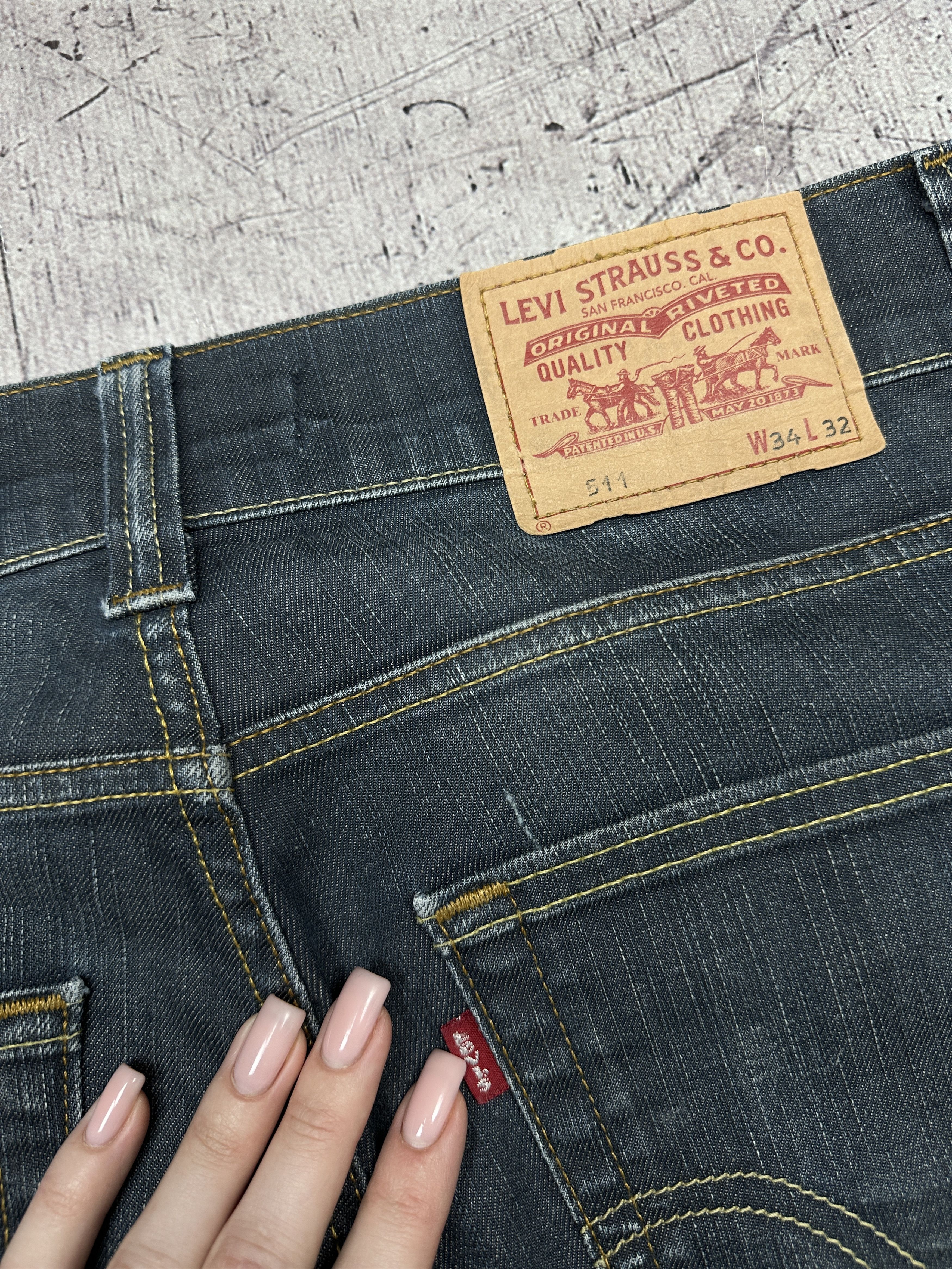 Levi's Levi's 511 Mens Denim Pants Jeans Size 34 x 32 Size US 34 / EU 50 - 3 Thumbnail