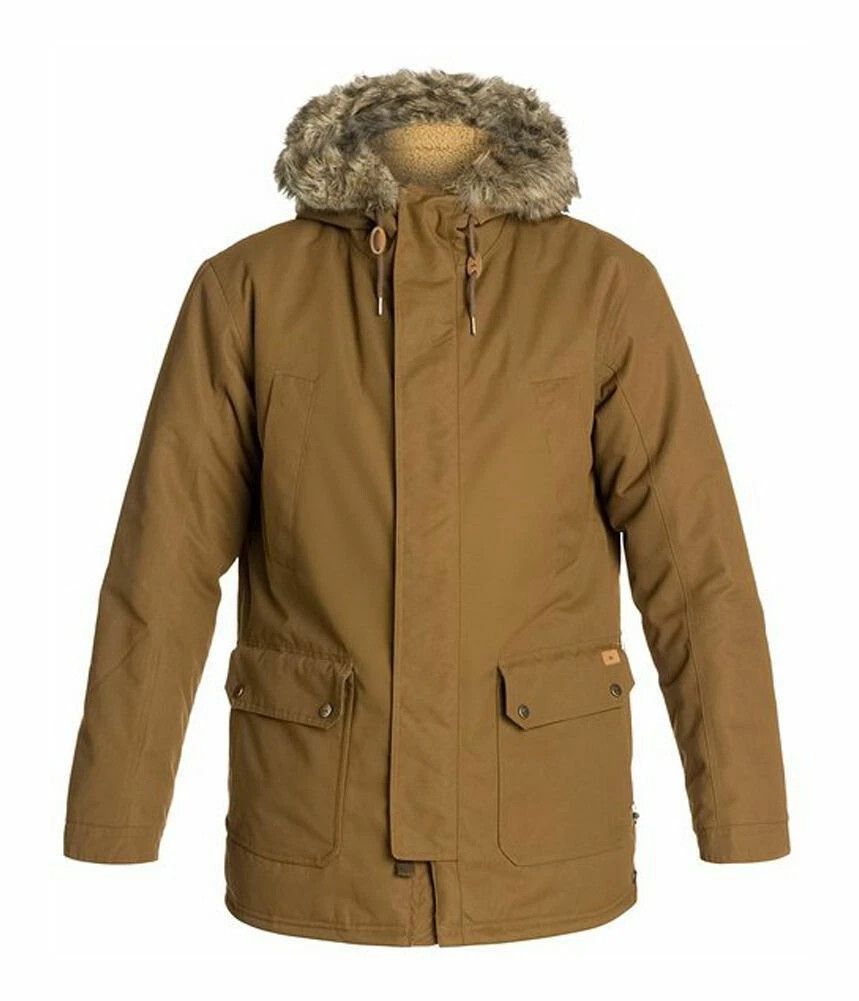 Quiksilver QUIKSILVER FERRIS PARKA BROWN COAT - SMALL DEFECT Size US M / EU 48-50 / 2 - 1 Thumbnail