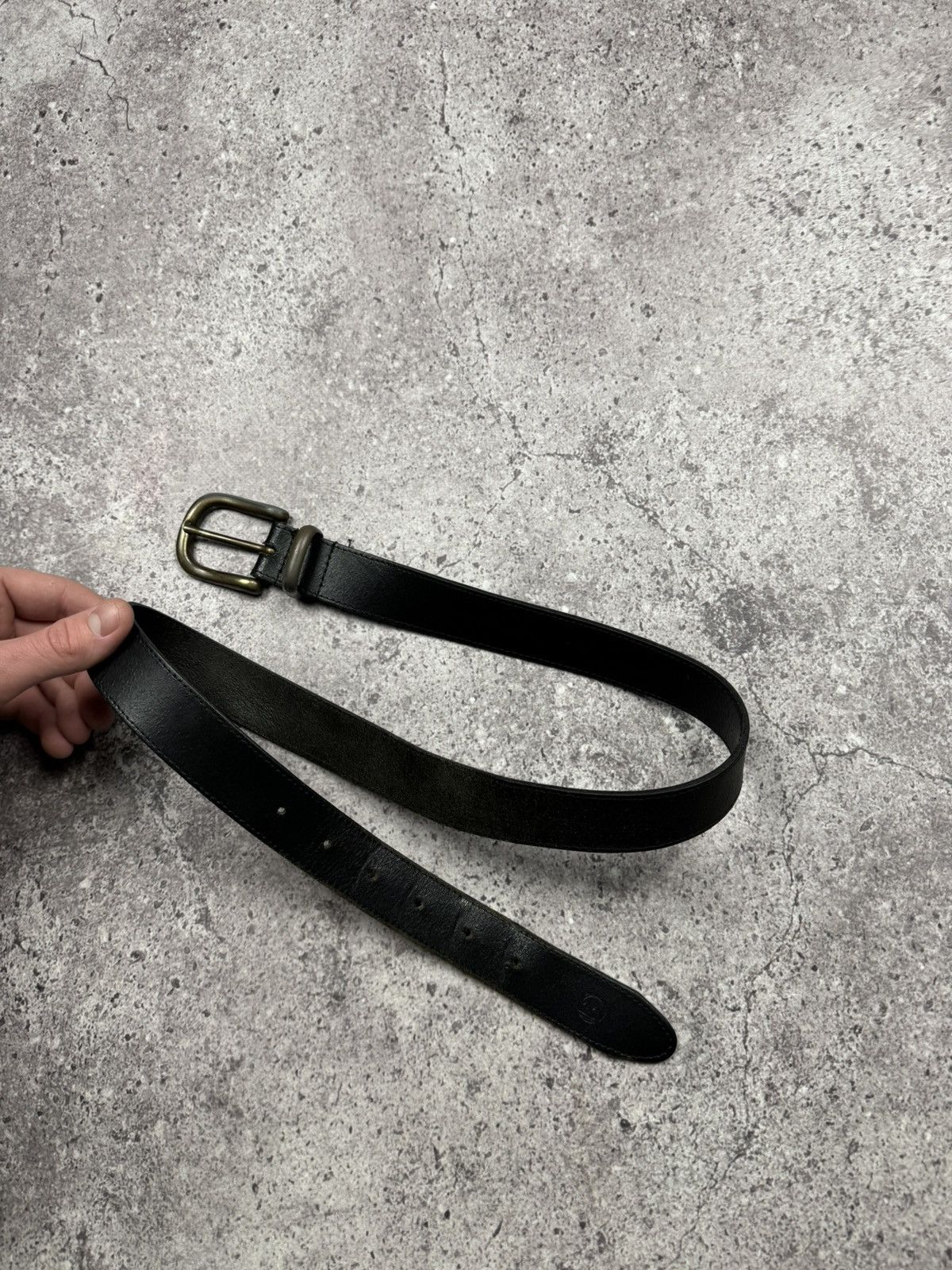 Japanese Brand 00’s NUMBER NINE STYLE JAPAN LEATHER Y2K BELT VINTAGE Size ONE SIZE - 4 Thumbnail