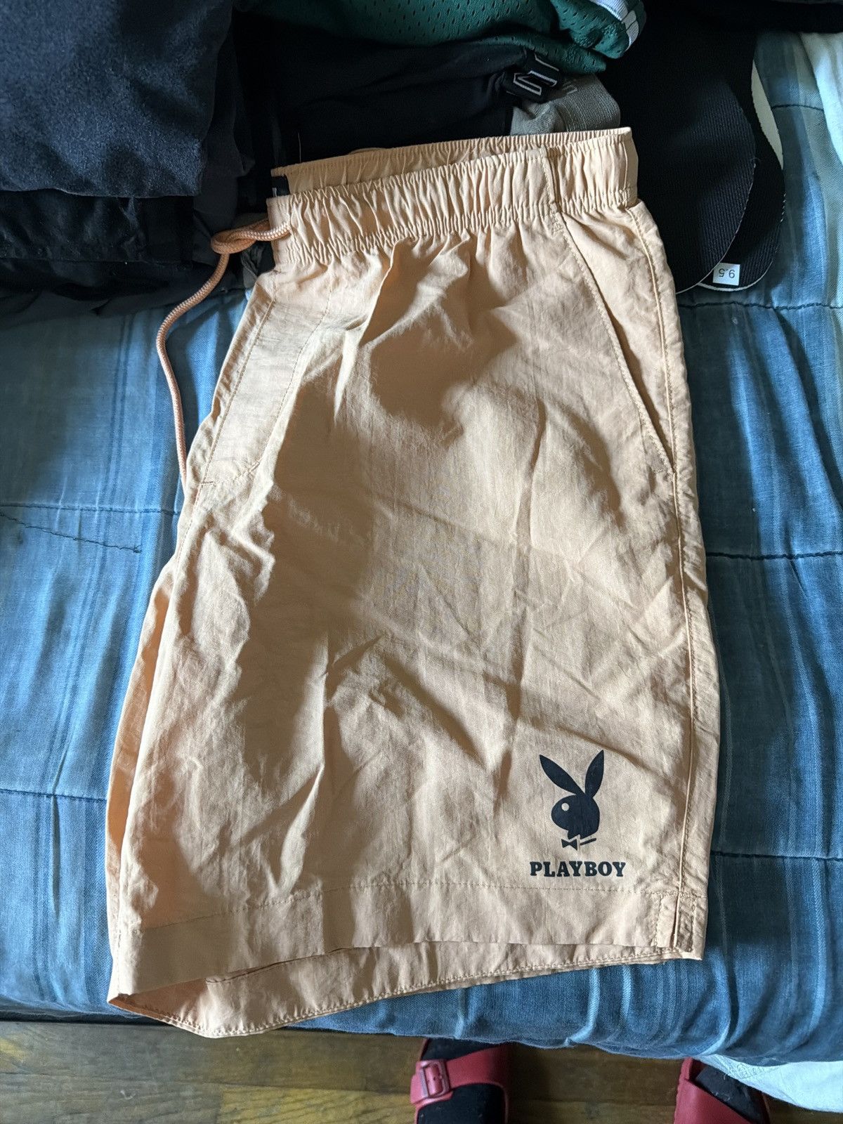 Playboy Large Playboy By Pacsun Logo 5" Swim Trunks Size US 34 / EU 50 - 1 Thumbnail