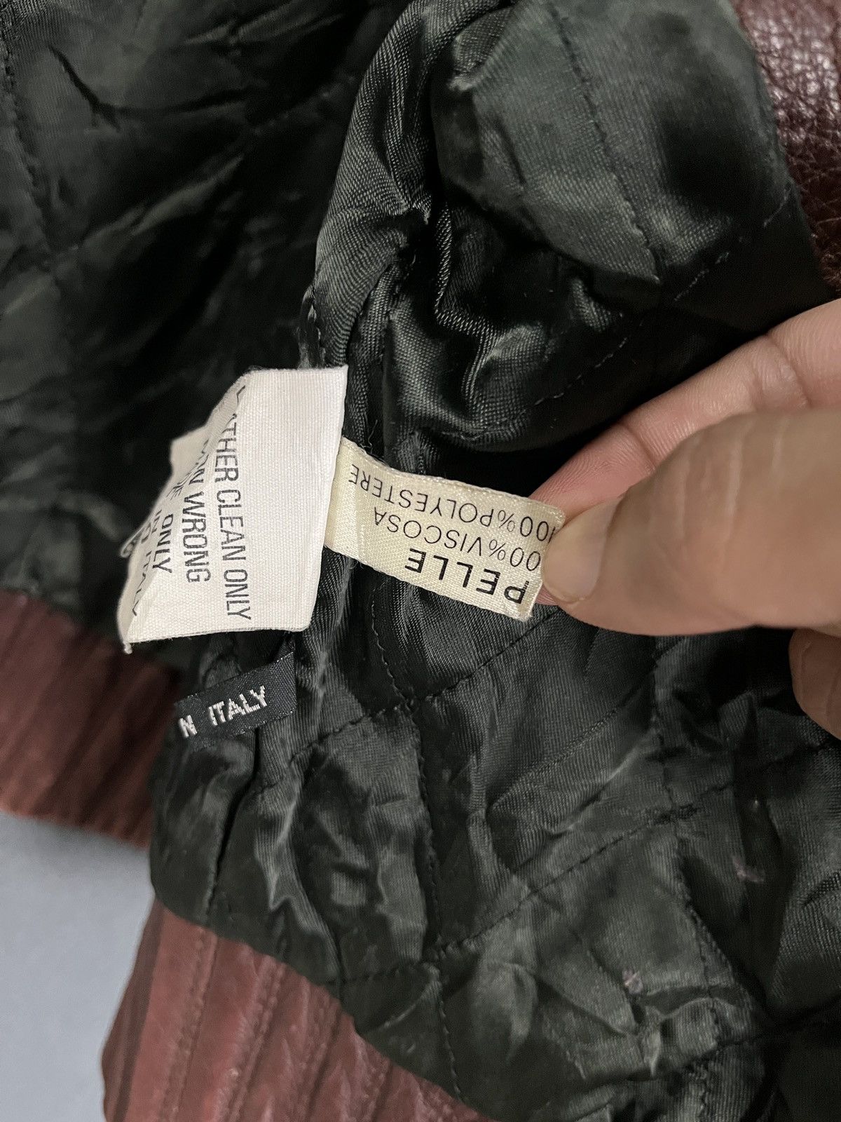 Genuine Leather × Vera Pelle × Vintage Stran Idea Vintage Vera Pelle Made in Italy Size US M / EU 48-50 / 2 - 21 Thumbnail