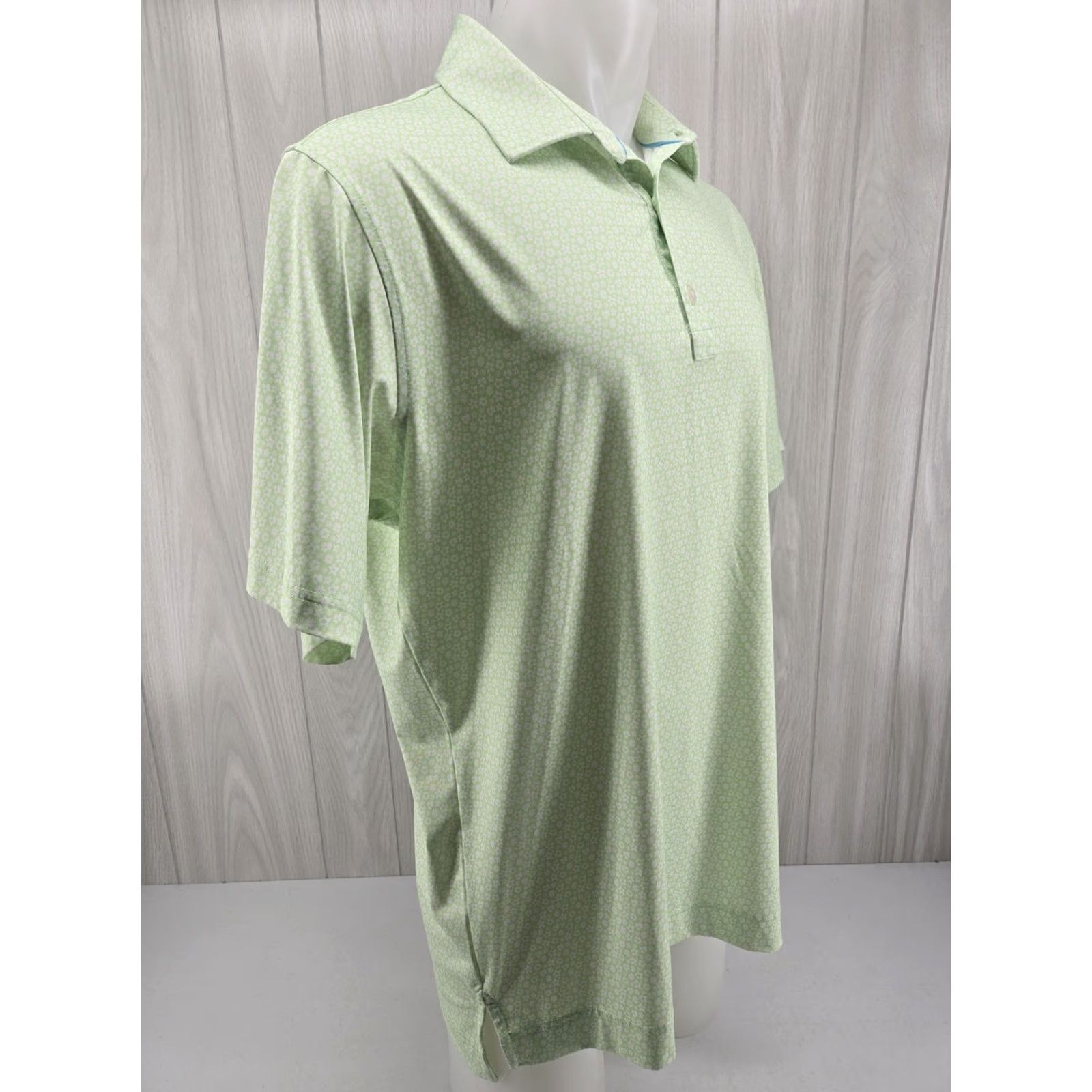 Footjoy FootJoy Polo Men’s Large Green Floral Geometric 1965 BTCC Logo Shirt Size US L / EU 52-54 / 3 - 6 Thumbnail