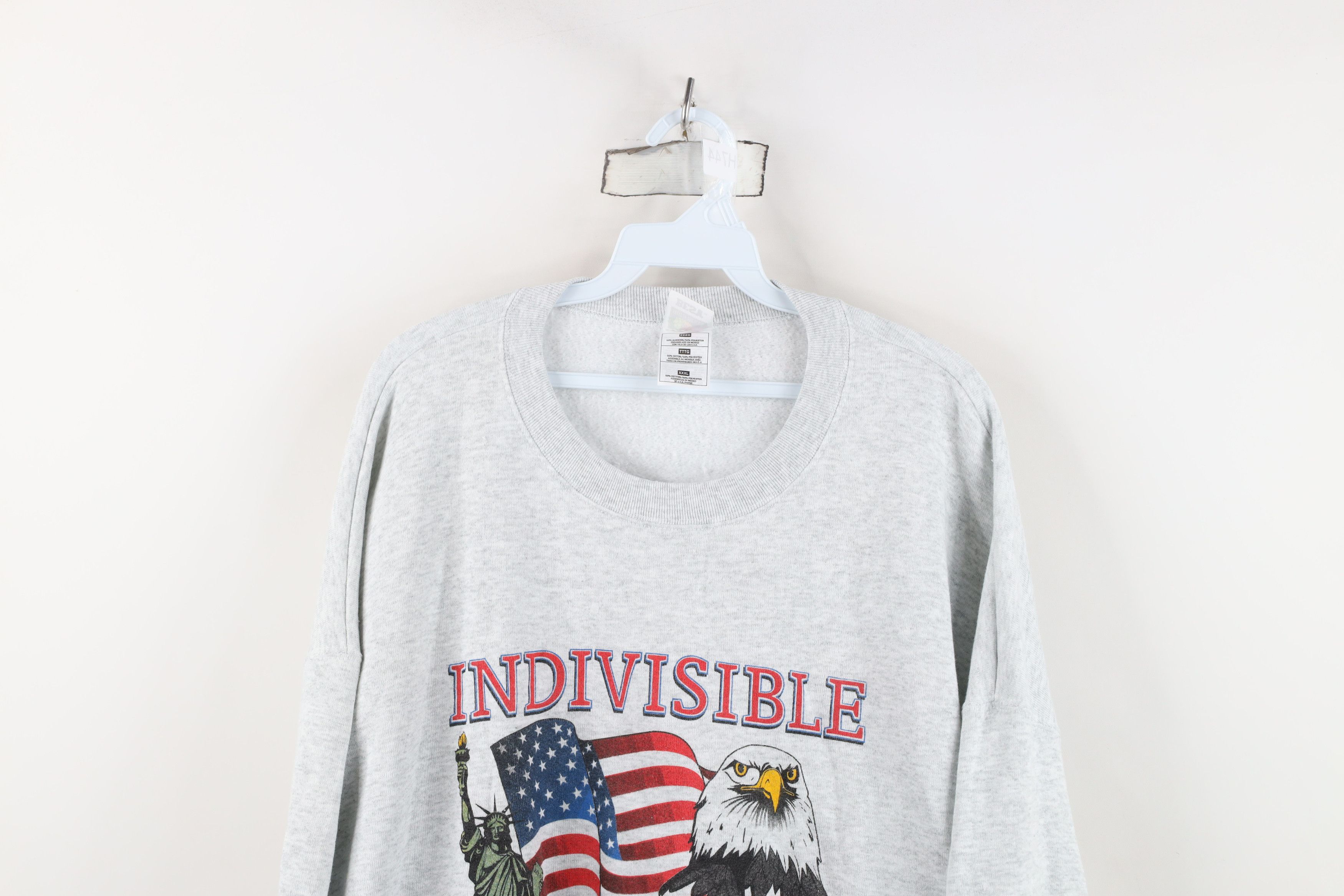 Vintage Vintage Y2K 2001 Indivisible Statue of Liberty Sweatshirt Size US XXL / EU 58 / 5 - 2 Thumbnail