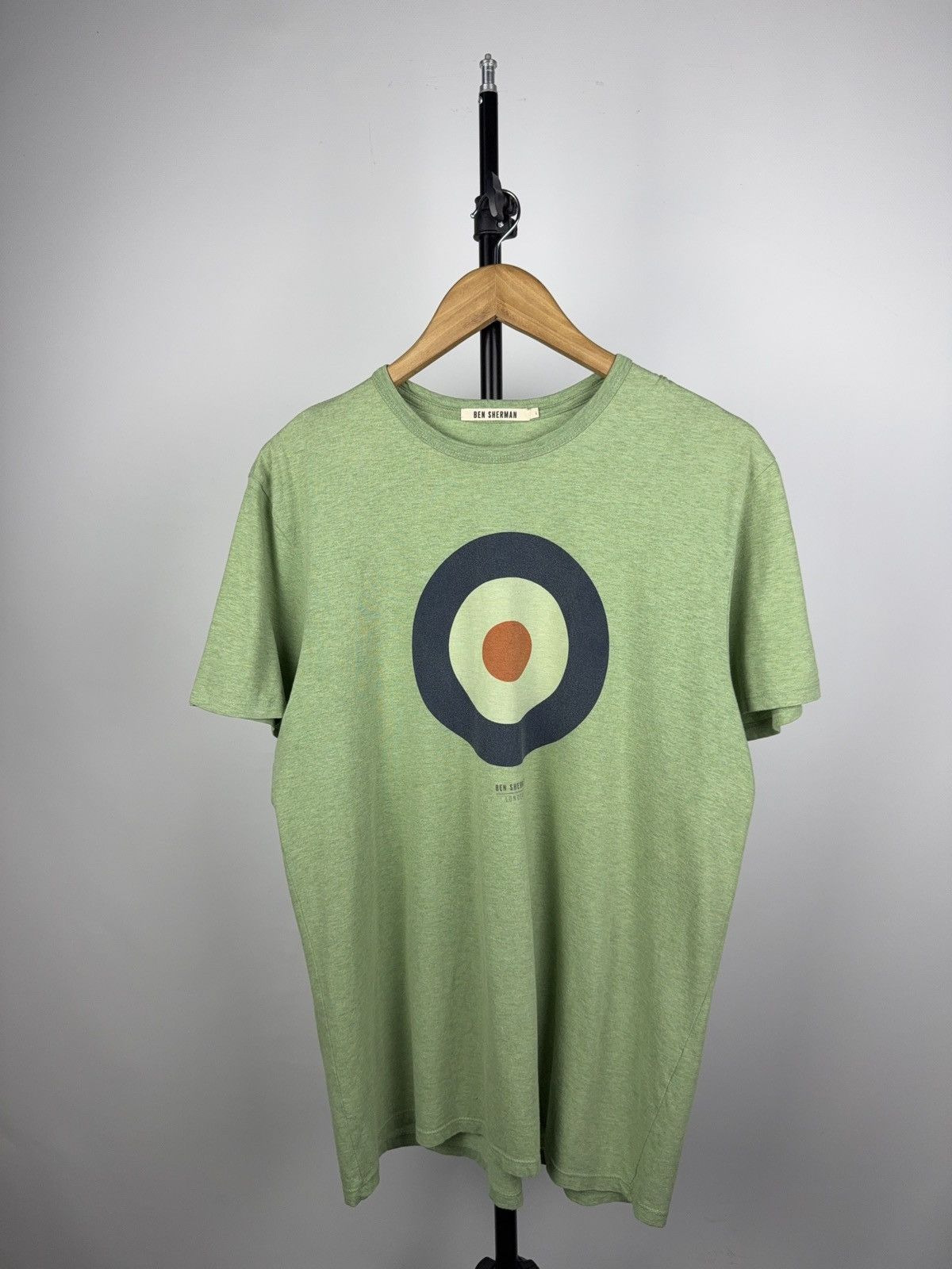 Ben Sherman × Designer Ben Sherman Mod Target Tee Green Retro Britpop Style L Size US L / EU 52-54 / 3 - 1 Thumbnail