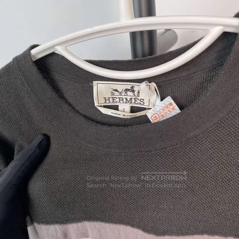 Hermes Hermes Classic Patchwork Cashmere Short Sleeve Size US S / EU 44-46 / 1 - 6 Thumbnail