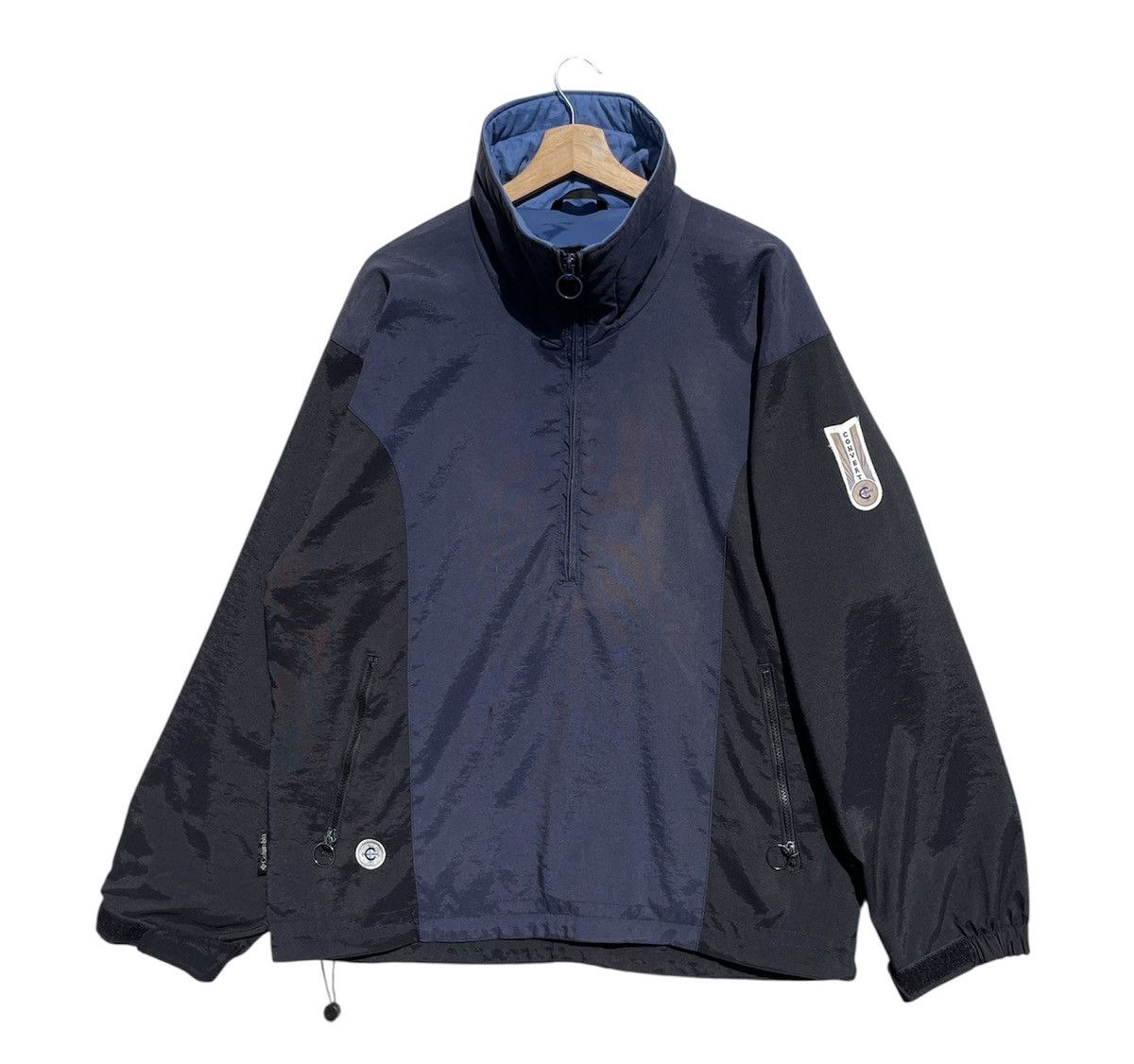 🔥Accept Binding Offer🔥 Sun Faded Columbia Half Zipper Jacket