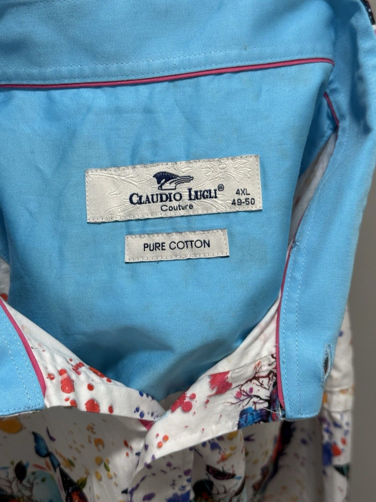 Vintage Claudio Lugli Shirt Skull Crazy Print size 4XL 49-50 Size US XXL / EU 58 / 5 - 9 Thumbnail