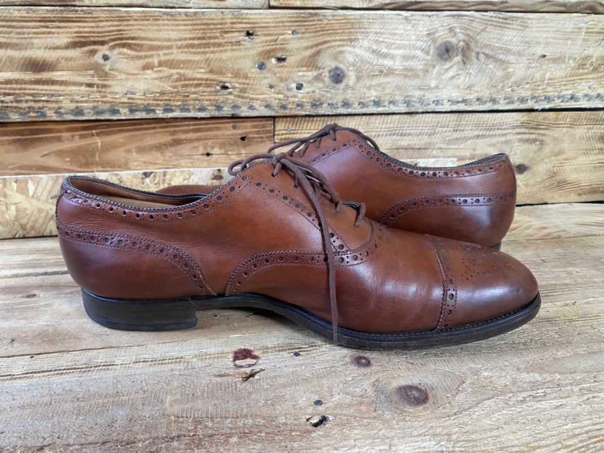 Edward Green Edward green captoe brown oxford leather shoes sz 11E Size US 11 / EU 44 - 12 Thumbnail