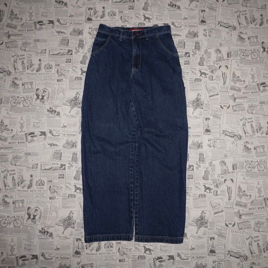 UNIONBAY 16 - Vintage Y2K union Bay carpenter 2000s baggy denim pants Size US 26 / EU 42 - 2 Thumbnail