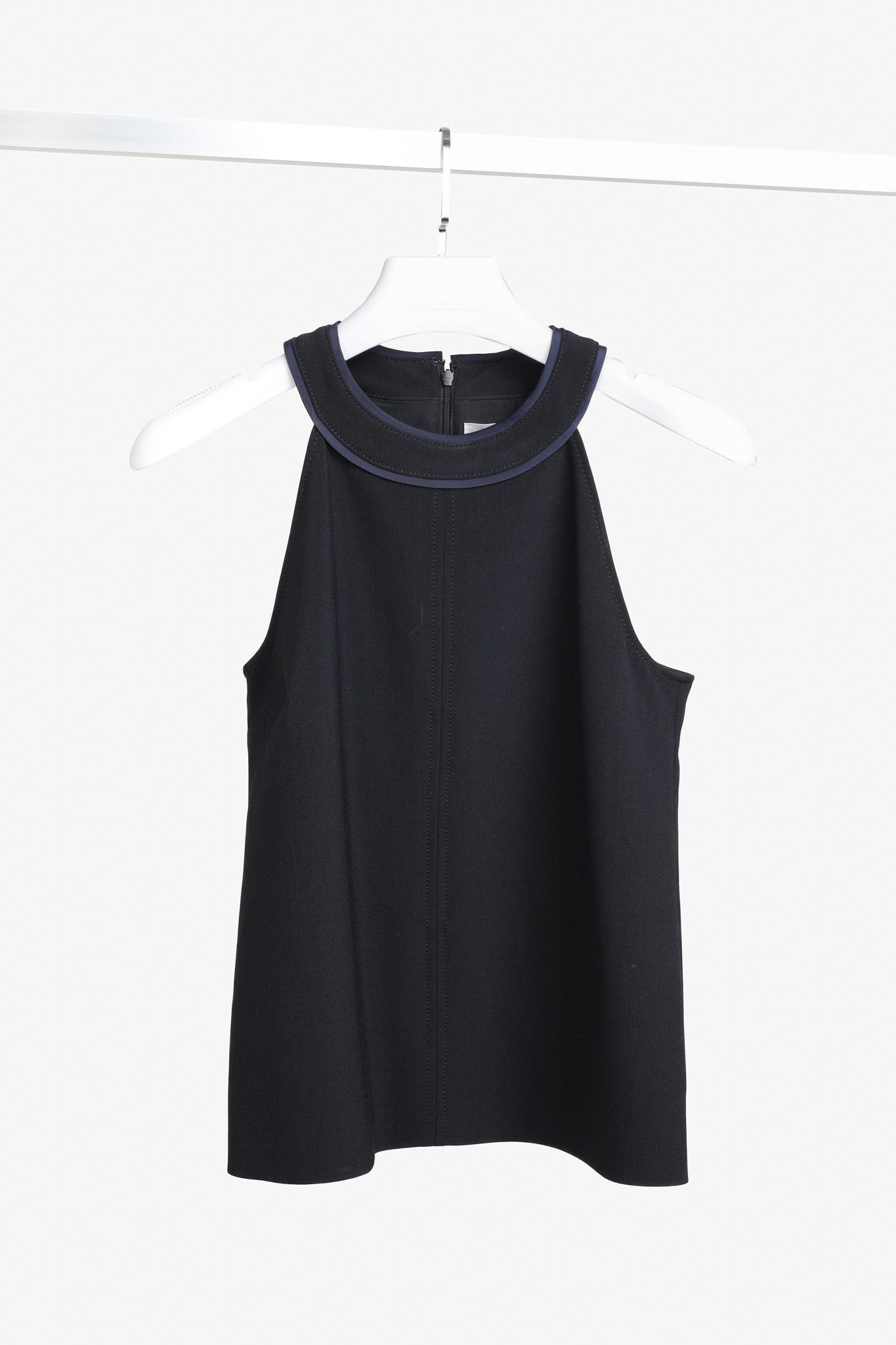 Victoria Beckham Victoria Beckham Black Navy Halter Neck Top Size M / US 6-8 / IT 42-44 - 1 Thumbnail