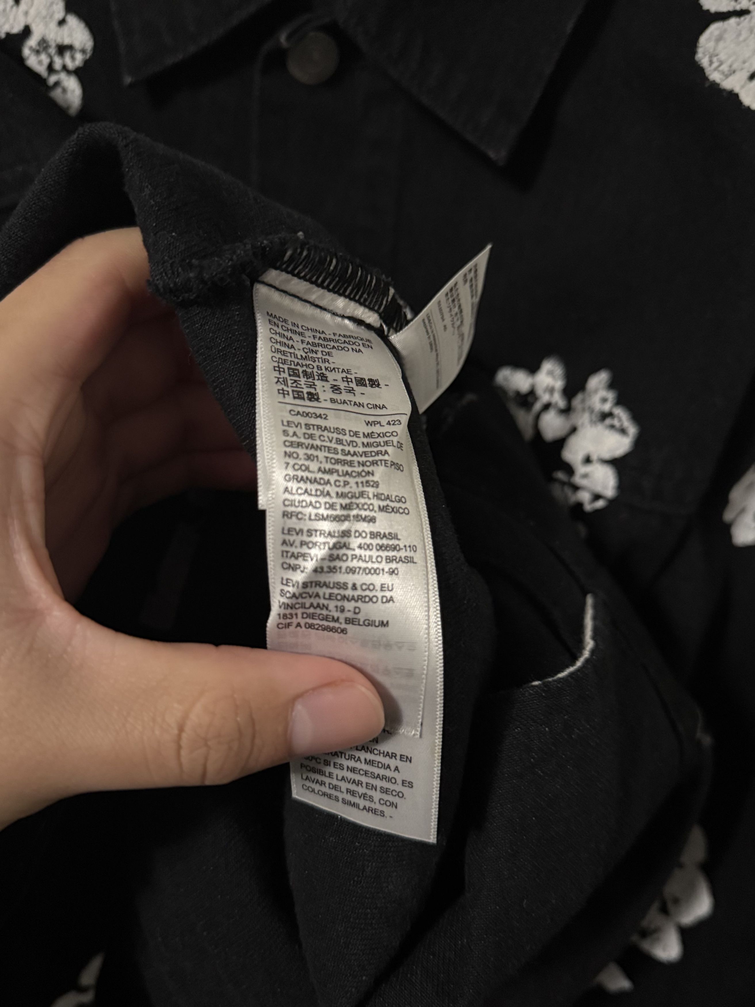 DENIM TEARS × Levi's Denim Tears x Levi's All Over Wreath Black Jacket Size US L / EU 52-54 / 3 - 6 Thumbnail