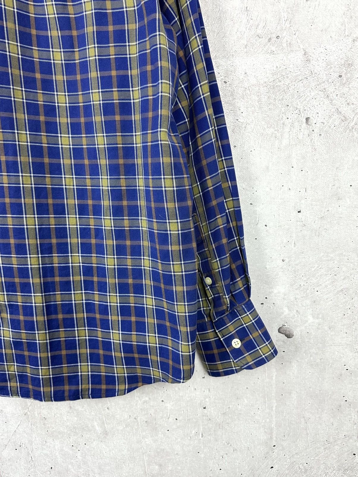 Burberry Vintage Burberrys Check Long Sleeve Logo Shirt Size US L / EU 52-54 / 3 - 9 Thumbnail