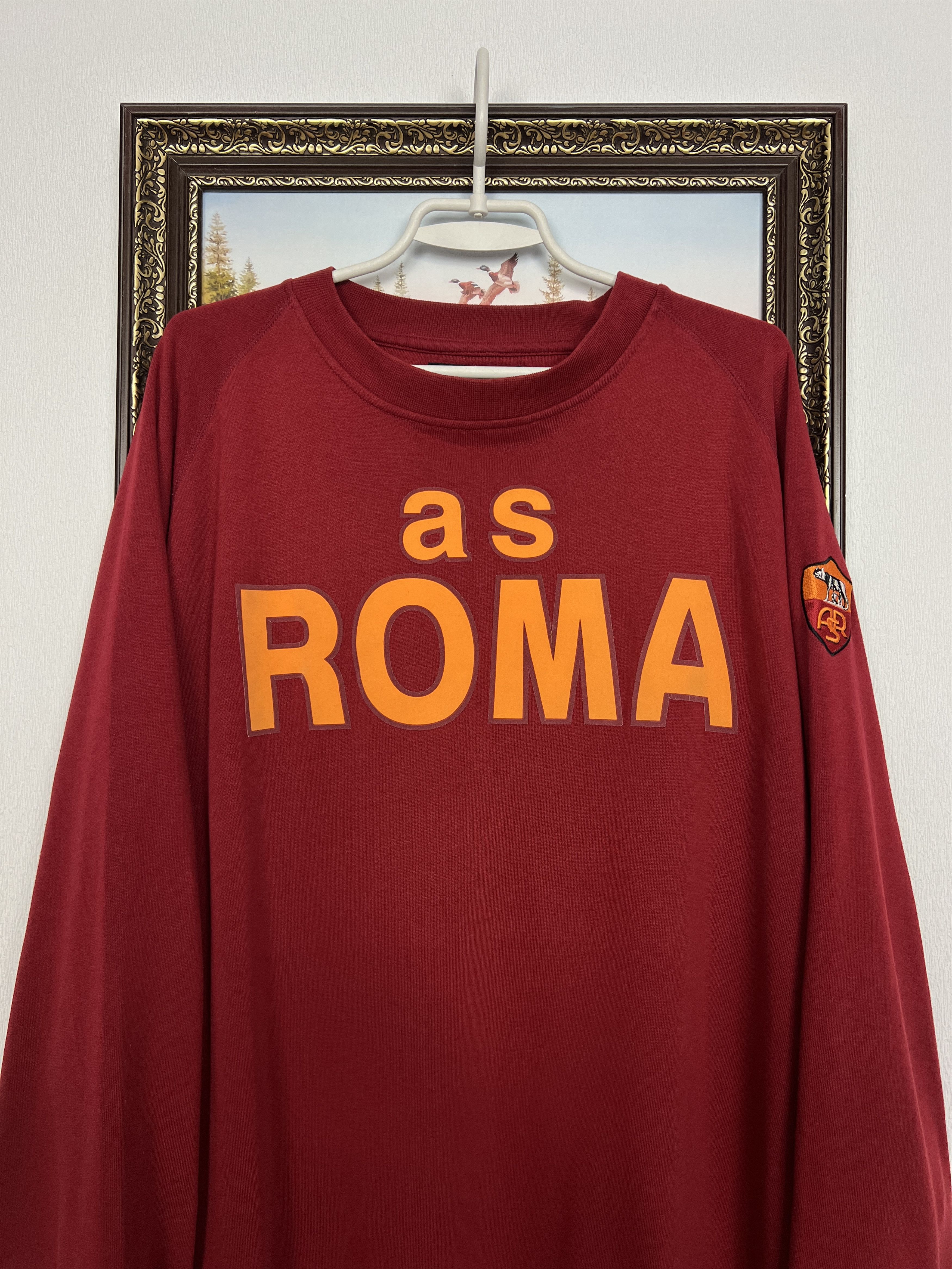 Kappa Vintage Roma Football Sweatshirt Red Soccer Crewneck Maglia Size US XXL / EU 58 / 5 - 2 Thumbnail