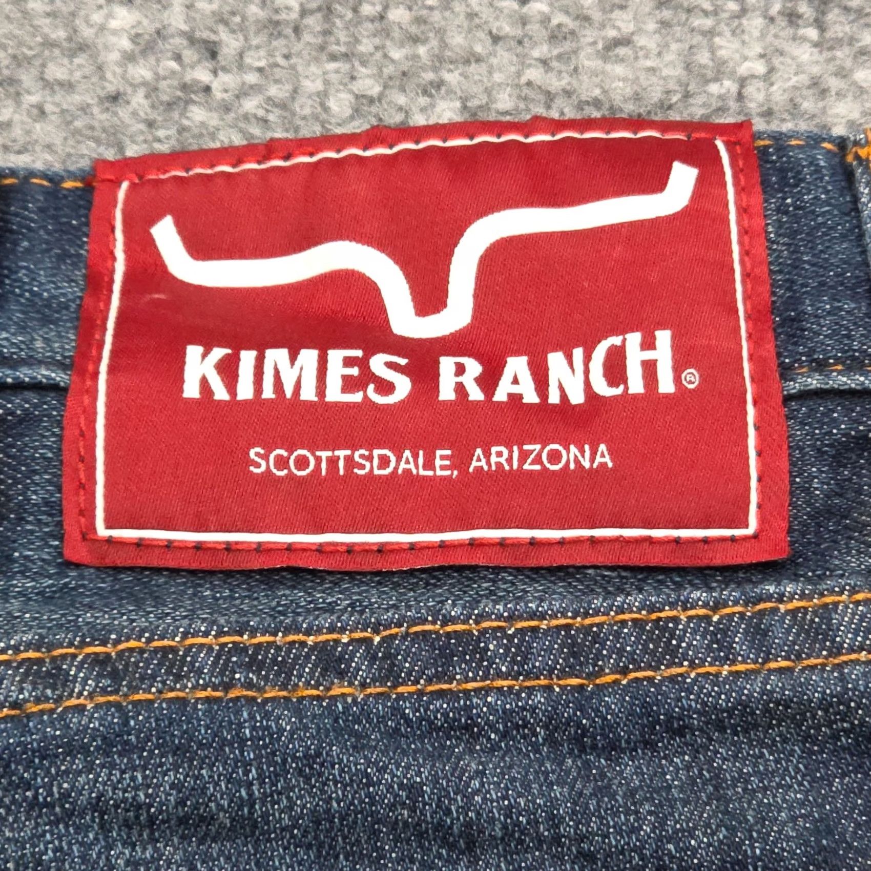 Vintage Kimes Ranch Jeans ROGER Bootcut Western USA Blue Men's 28 x 32 Slim Fit Size US 28 / EU 44 - 5 Thumbnail