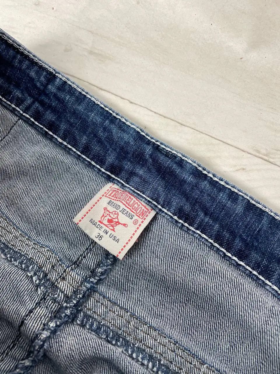 True Religion Vintage True Religion Ricky Super T Denim Jeans Japan Size US 36 / EU 52 - 9 Thumbnail