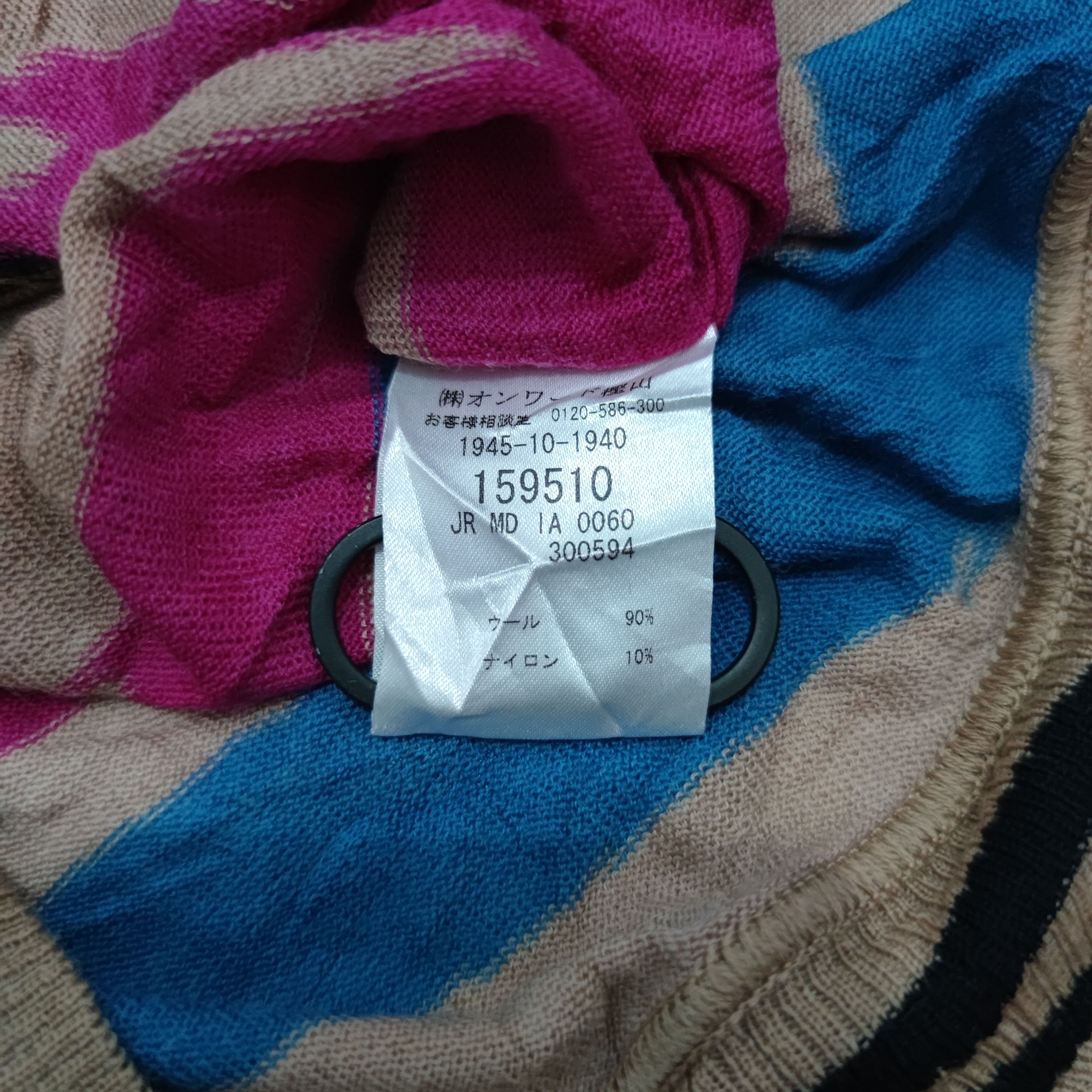 Missoni Rare!! Missoni Nice Design Wool Zip Hoodie Size M / US 6-8 / IT 42-44 - 11 Thumbnail