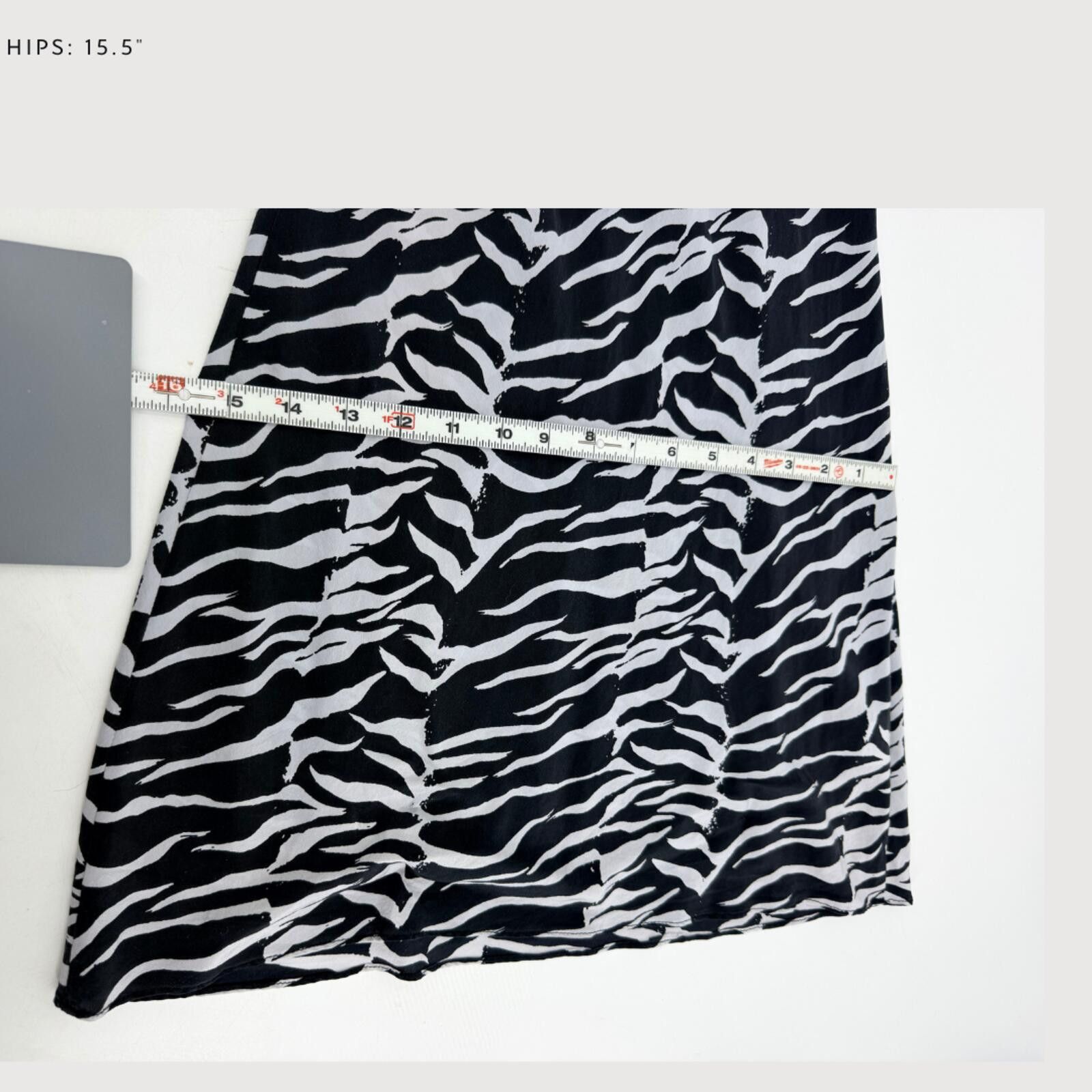 Farm Rio Rixo Twiggy Silk Zebra Print Slip Mini Dress XXS Size XXS / US 00 / IT 34 - 9 Thumbnail