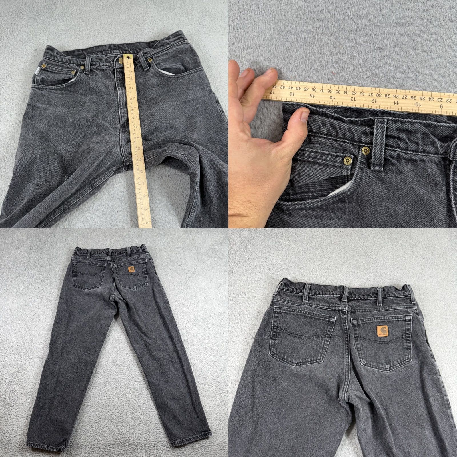 Carhartt VTG Carhartt Jeans Mens 32x29 Relaxed Fit Tapered Denim Pant Jeans DISTRESSED Size US 32 / EU 48 - 8 Thumbnail