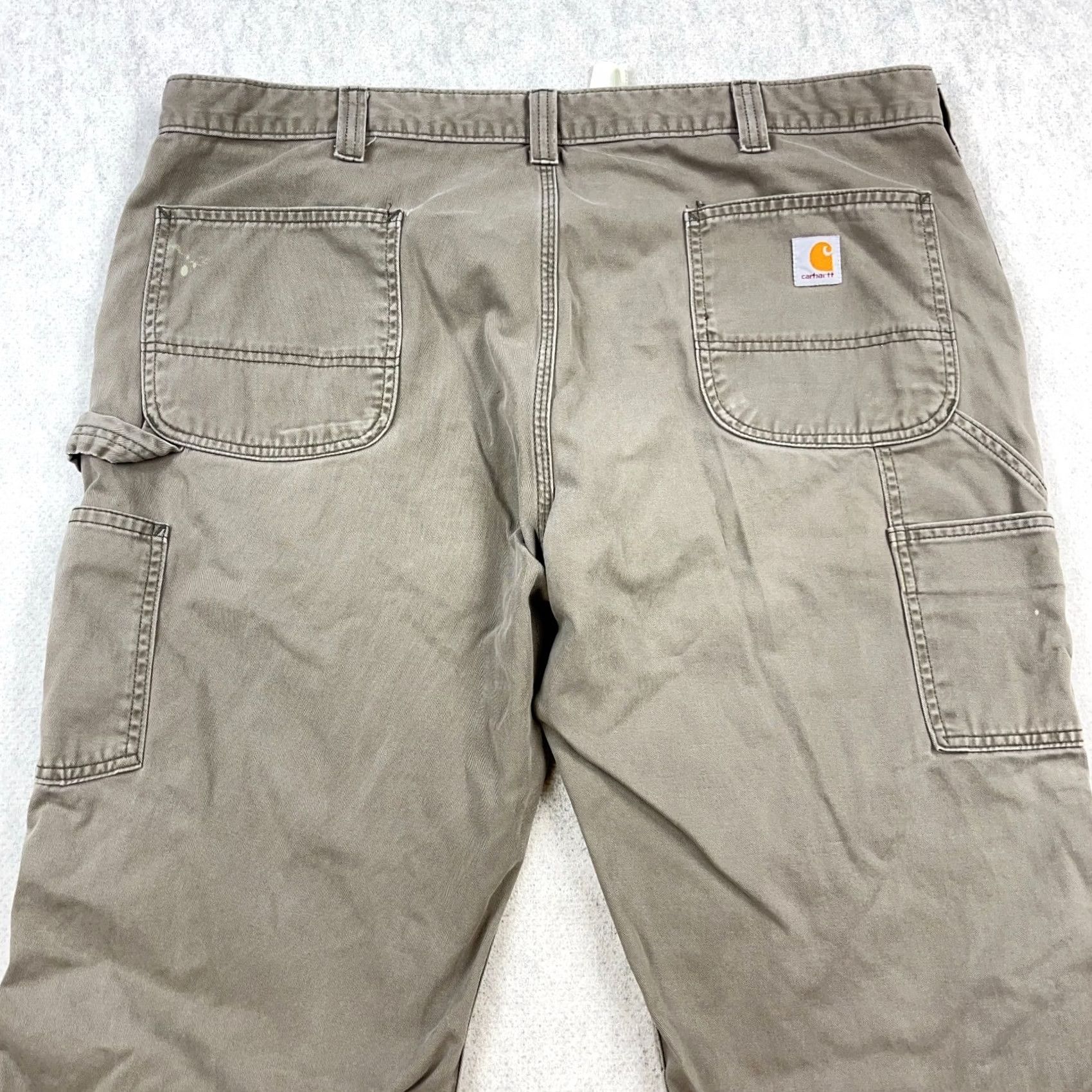 Carhartt VINTAGE Carhartt Pants Men 40x28 Carpenter Gray Twill Baggy Faded Distressed Relaxed Size US 40 / EU 56 - 4 Thumbnail