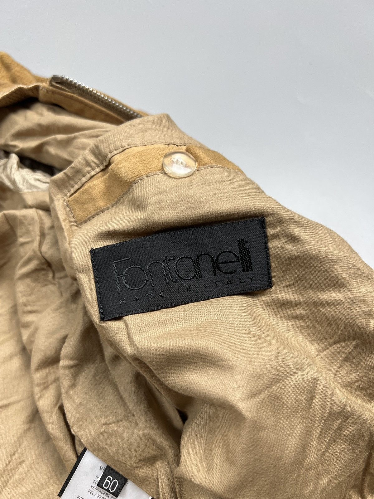 Designer Fontanelli Perforated Suede Jacket (Y0637) Size US XXL / EU 58 / 5 - 7 Thumbnail