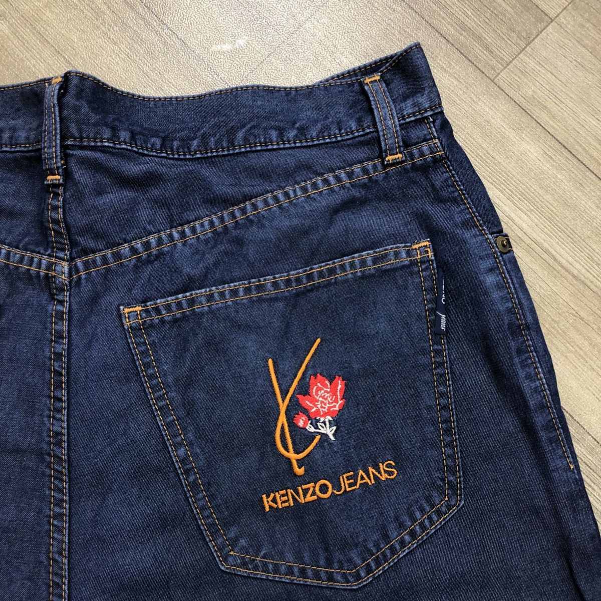 Japanese Brand × Kenzo × Vintage Vintage Kenzo Jeans Embroidered Iconic Logo Nice Pants Size US 30 / EU 46 - 4 Thumbnail