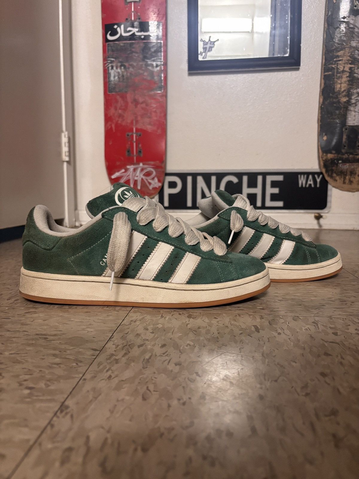 Adidas Green Adidas Campus 00 Size US 10.5 / EU 43-44 - 2 Thumbnail