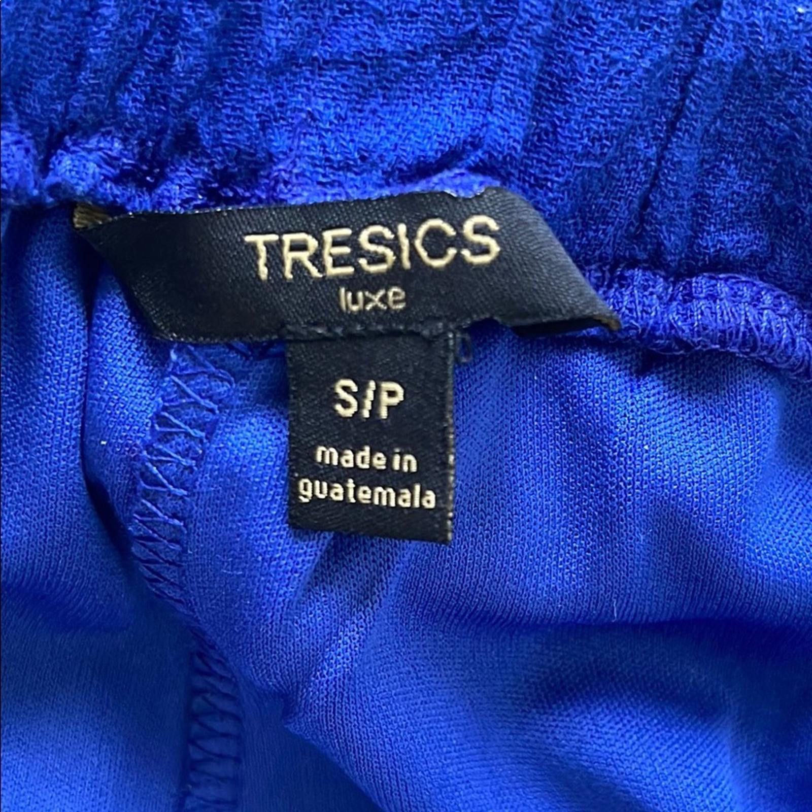Other Tresics Luxe Blue Pants 100% cotton w Tie Waist - size S,M.L Size 32" / US 10 / IT 46 - 3 Thumbnail