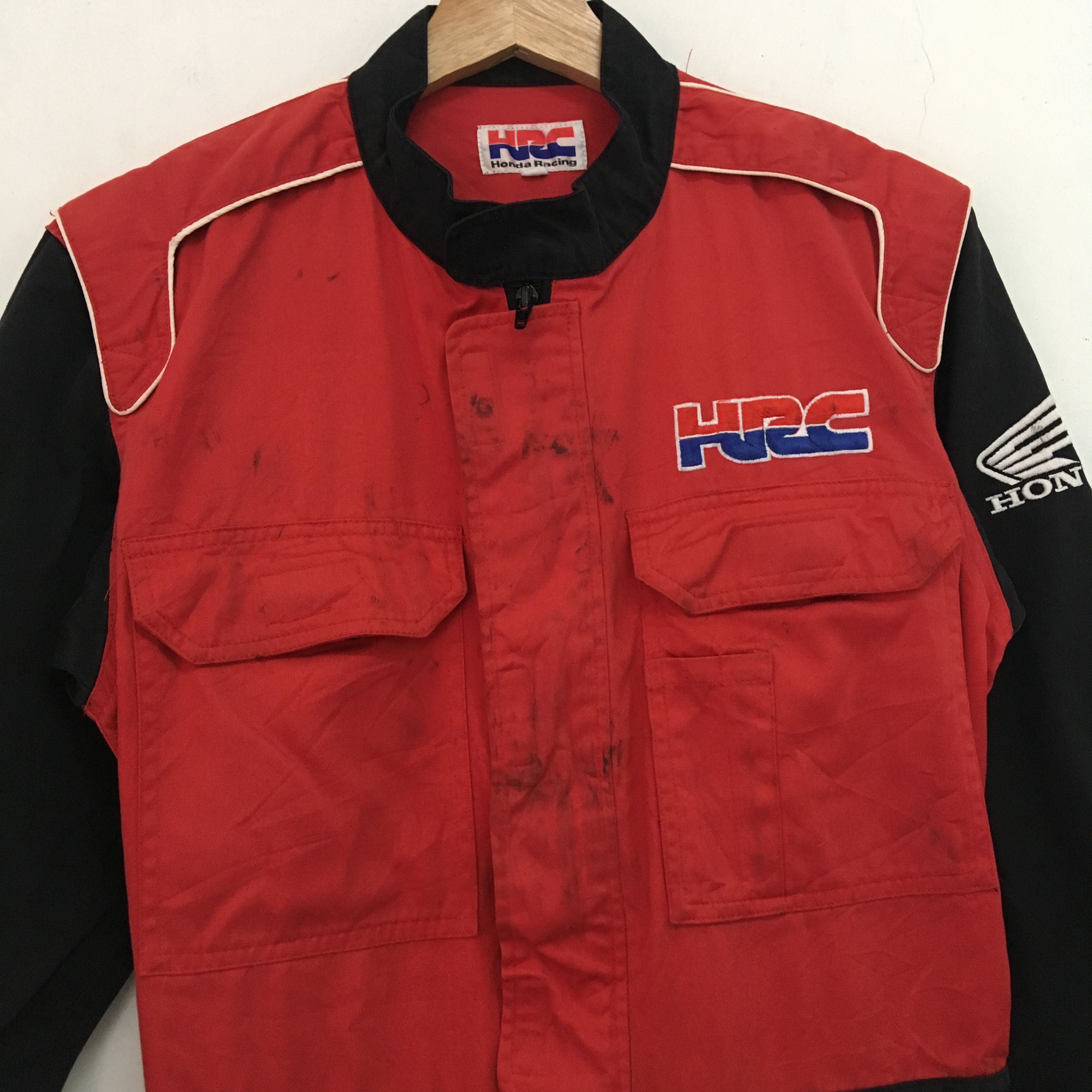 Honda × Vintage Vintage 90s Honda Racing Team Coveralls HRC Japan Overalls Size US 30 / EU 46 - 4 Thumbnail