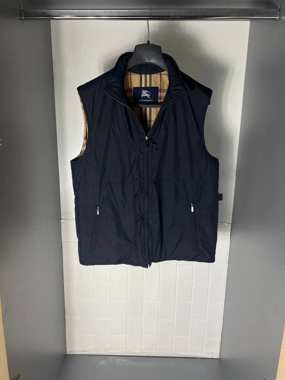 Burberry VINTAGE BURBERRY LONDON ENGLAND DESIGNER VEST JACKET Y2K 90s Size US M / EU 48-50 / 2 - 2 Thumbnail