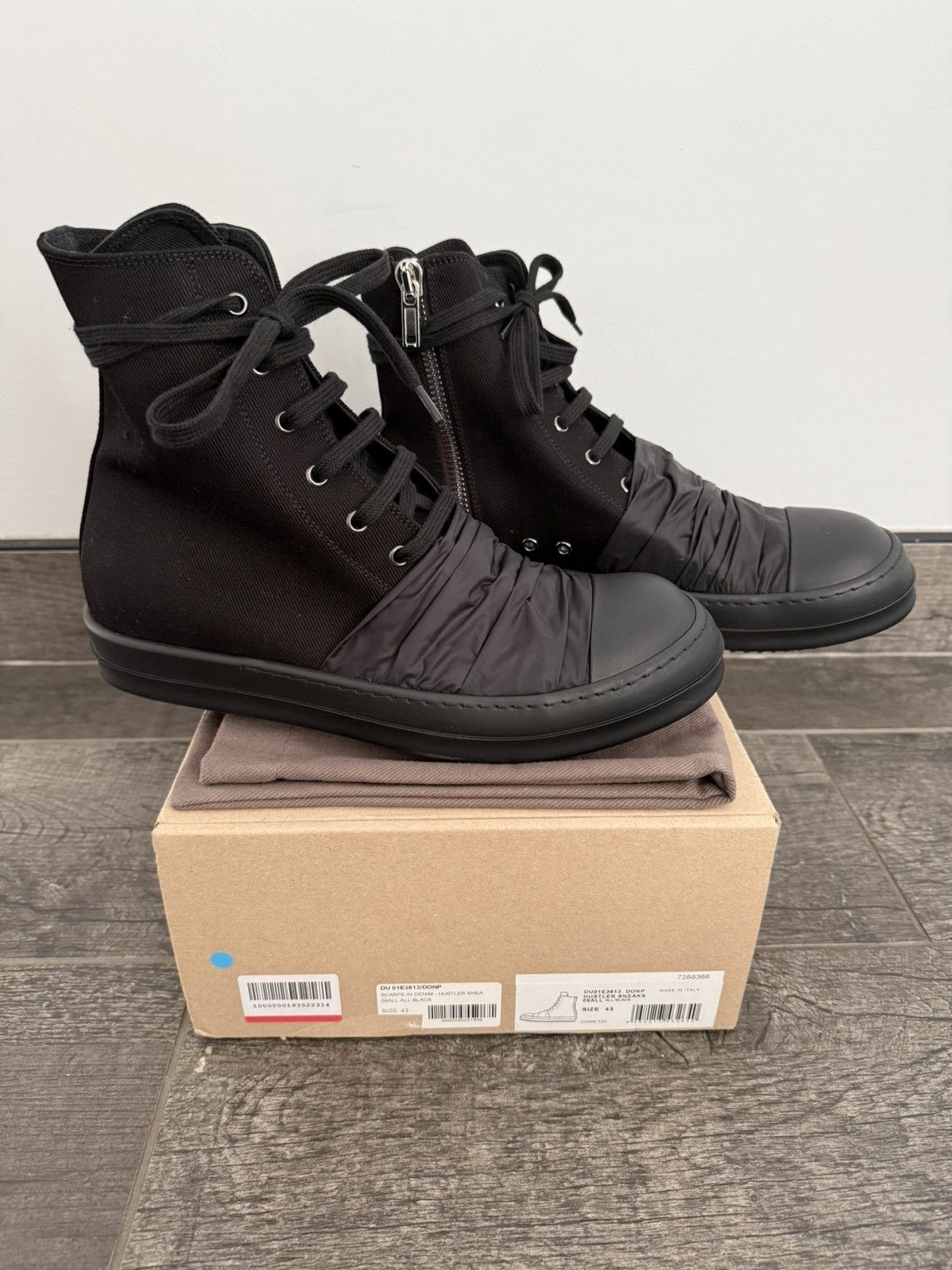 Rick Owens [NEW] DRKSHDW SS25 Hustler Ramones All Black | Grailed