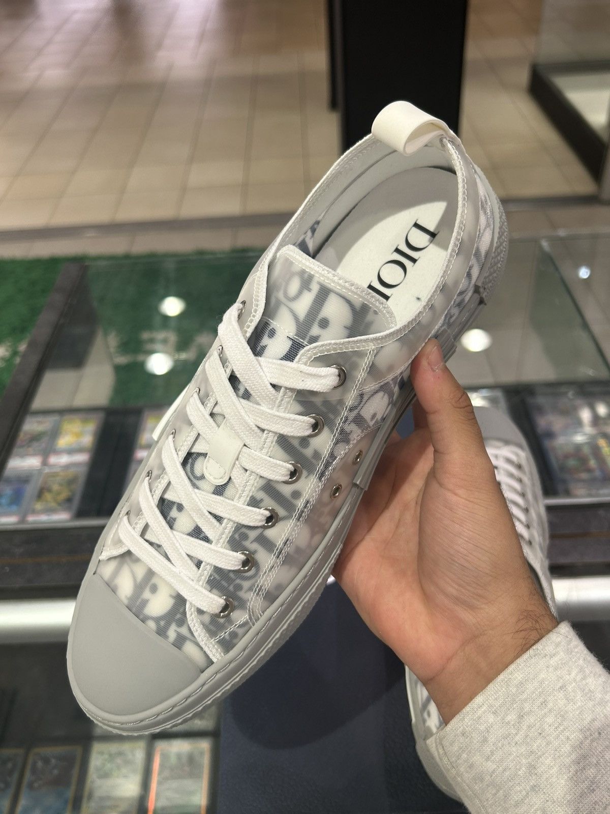 Dior Dior B23 low dior oblique white grey Size US 10 / EU 43 - 6 Thumbnail