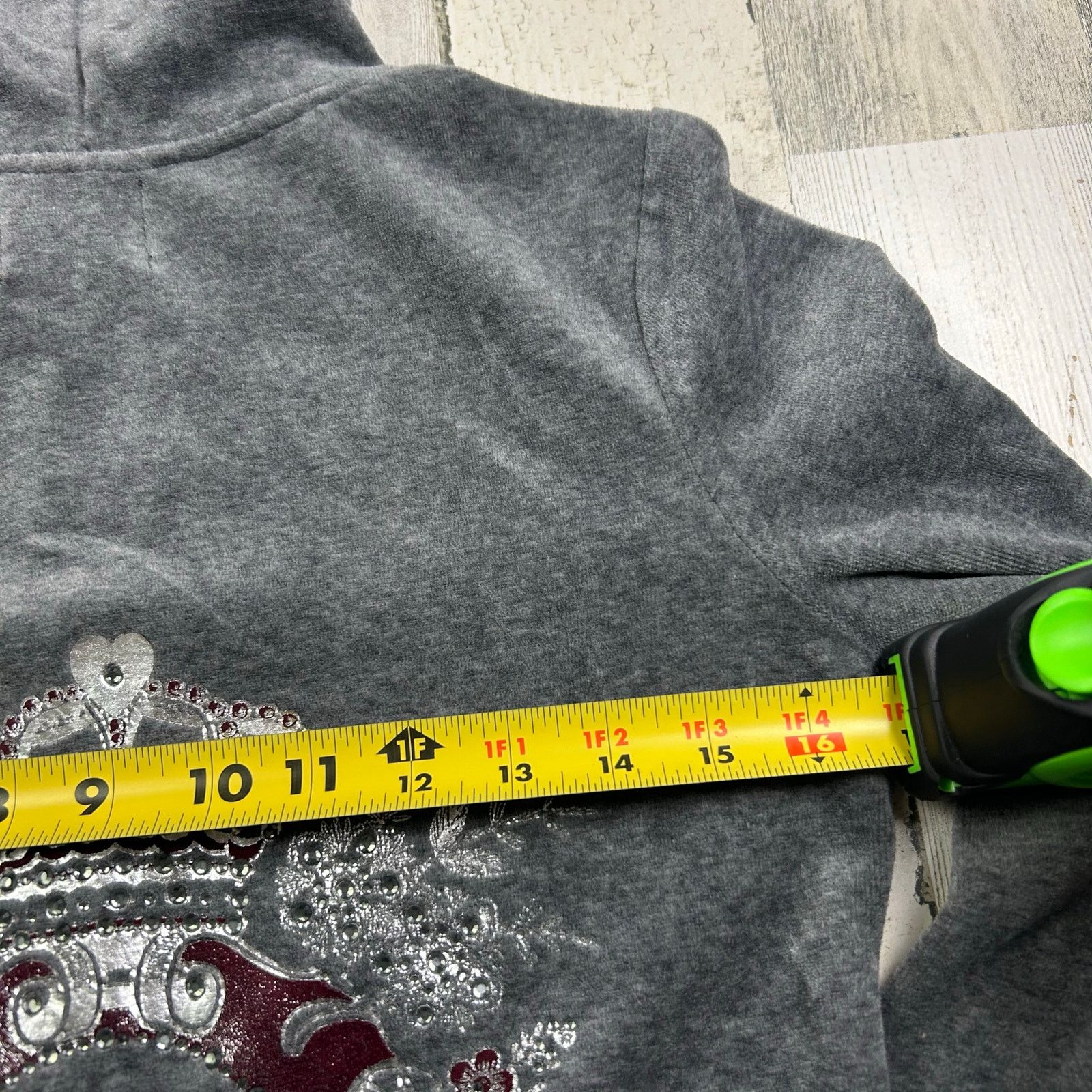 Juicy Couture Juicy Couture Rhinestone Encrusted Velour Robertson Hoodie Size S / US 4 / IT 40 - 7 Thumbnail