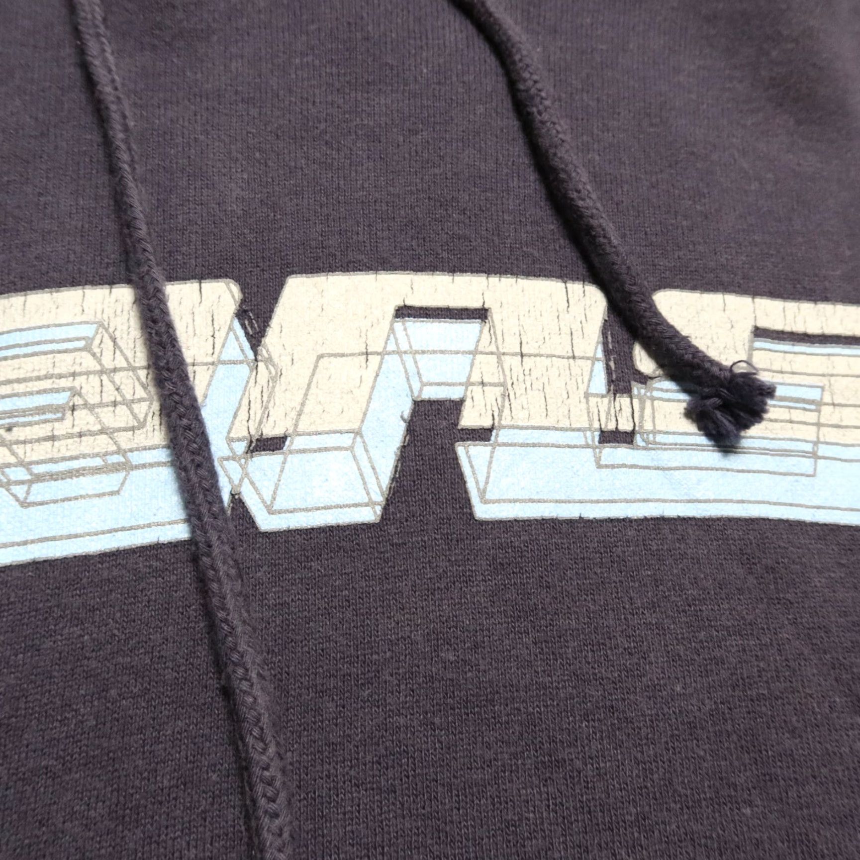 Vans VINTAGE Vans Logo Hoodie Sweatshirt M Navy Mens 90s Skate Size US M / EU 48-50 / 2 - 5 Thumbnail