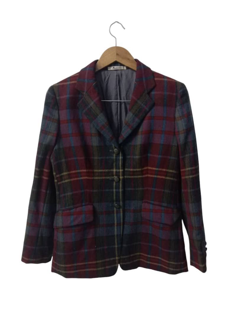 Aquascutum Aquscutum Plaid Coat Size S / US 4 / IT 40 - 1 Thumbnail