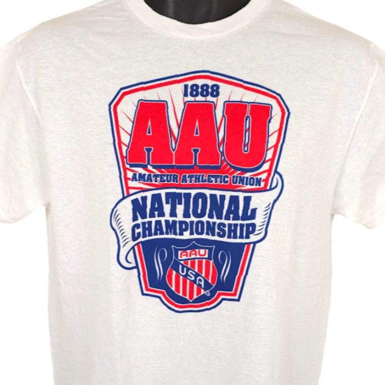 Delta AAU National Championship T Shirt Mens Medium White Size US M / EU 48-50 / 2 - 2 Thumbnail