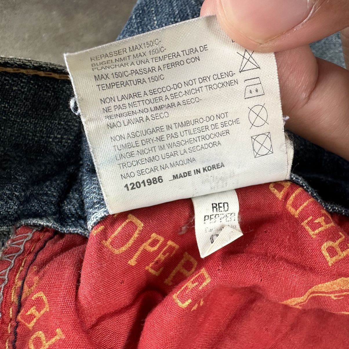 Japanese Brand Vintage Japanese PUNK Raw Faded Denim Jean Japan Size 34 Size US 34 / EU 50 - 15 Thumbnail