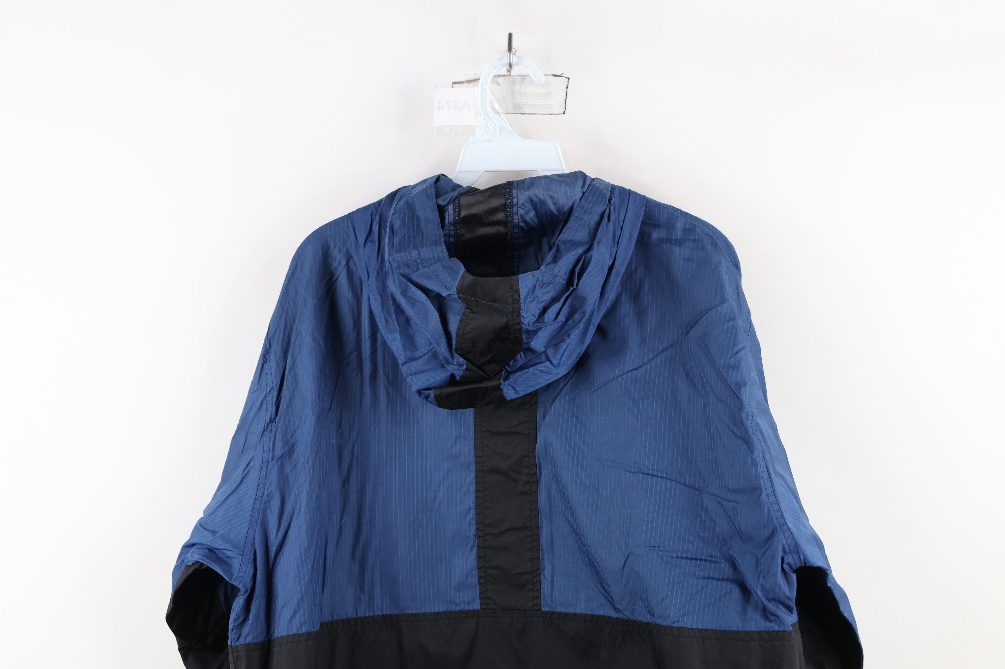 Nike × Vintage Vintage 90s Nike Swoosh Hooded Anorak Windbreaker Jacket Size US S / EU 44-46 / 1 - 13 Thumbnail