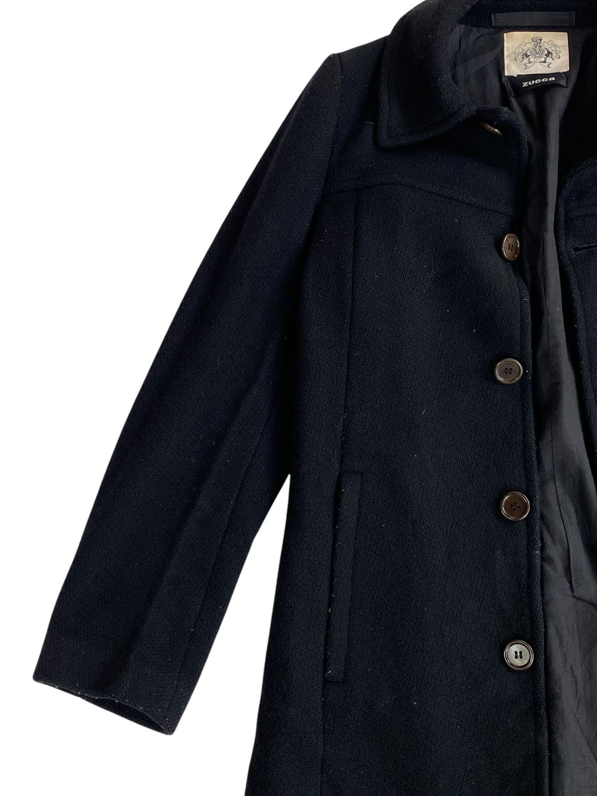 CABANE de ZUCCa × Japanese Brand × Zucca Zucca Wool Long Jacket By Issey Miyake Size US S / EU 44-46 / 1 - 4 Thumbnail