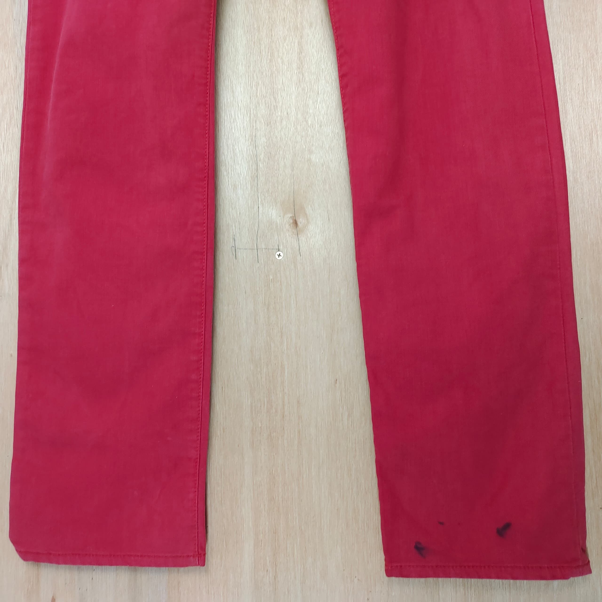 If Six Was Nine × Japanese Brand × Seditionaries RARE HIKARI SHOJI BONDAGE ZIPPER POCKET RED BIKE JEANS PANTS Size US 32 / EU 48 - 6 Thumbnail