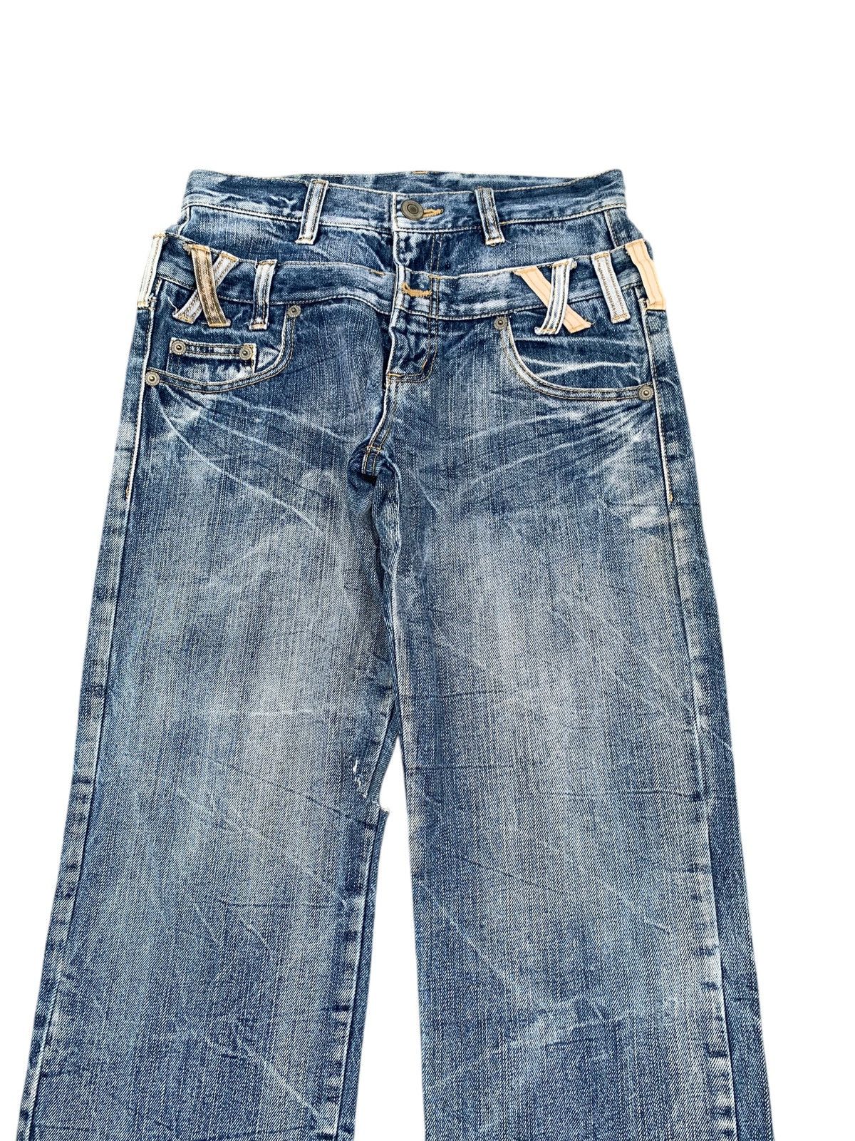 Kapital DOUBLE WAIST MUDMAX RUSTY PUNK JAPANESE DISTRESSED DENIM Size US 28 / EU 44 - 5 Thumbnail