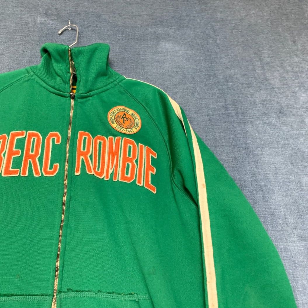 Abercrombie & Fitch VTG Abercrombie & Fitch Track Jacket Mens L Green Size US L / EU 52-54 / 3 - 5 Thumbnail
