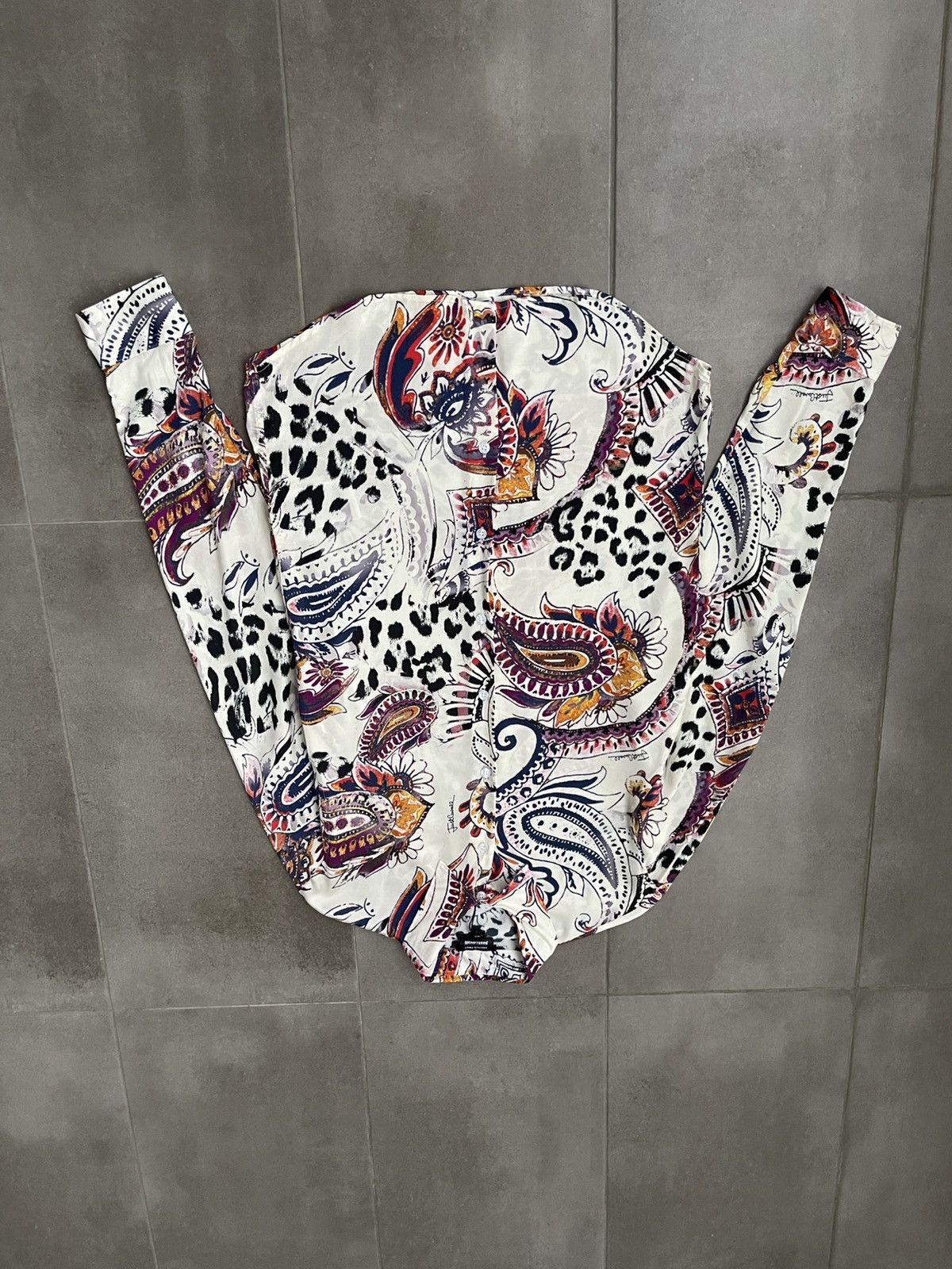 Just Cavalli !DS! AW22 Just Cavalli Paisley Viscose Shirt Size US S / EU 44-46 / 1 - 6 Thumbnail