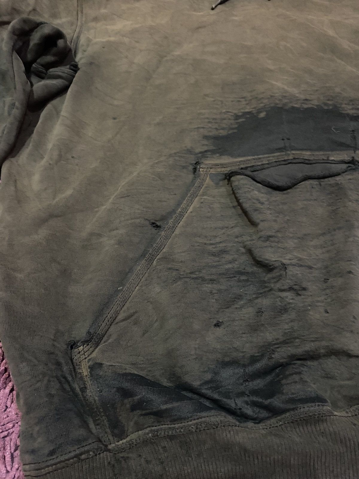 Carhartt × Vintage Trashed Carhartt Sun Faded Hoodie Size US XL / EU 56 / 4 - 3 Thumbnail