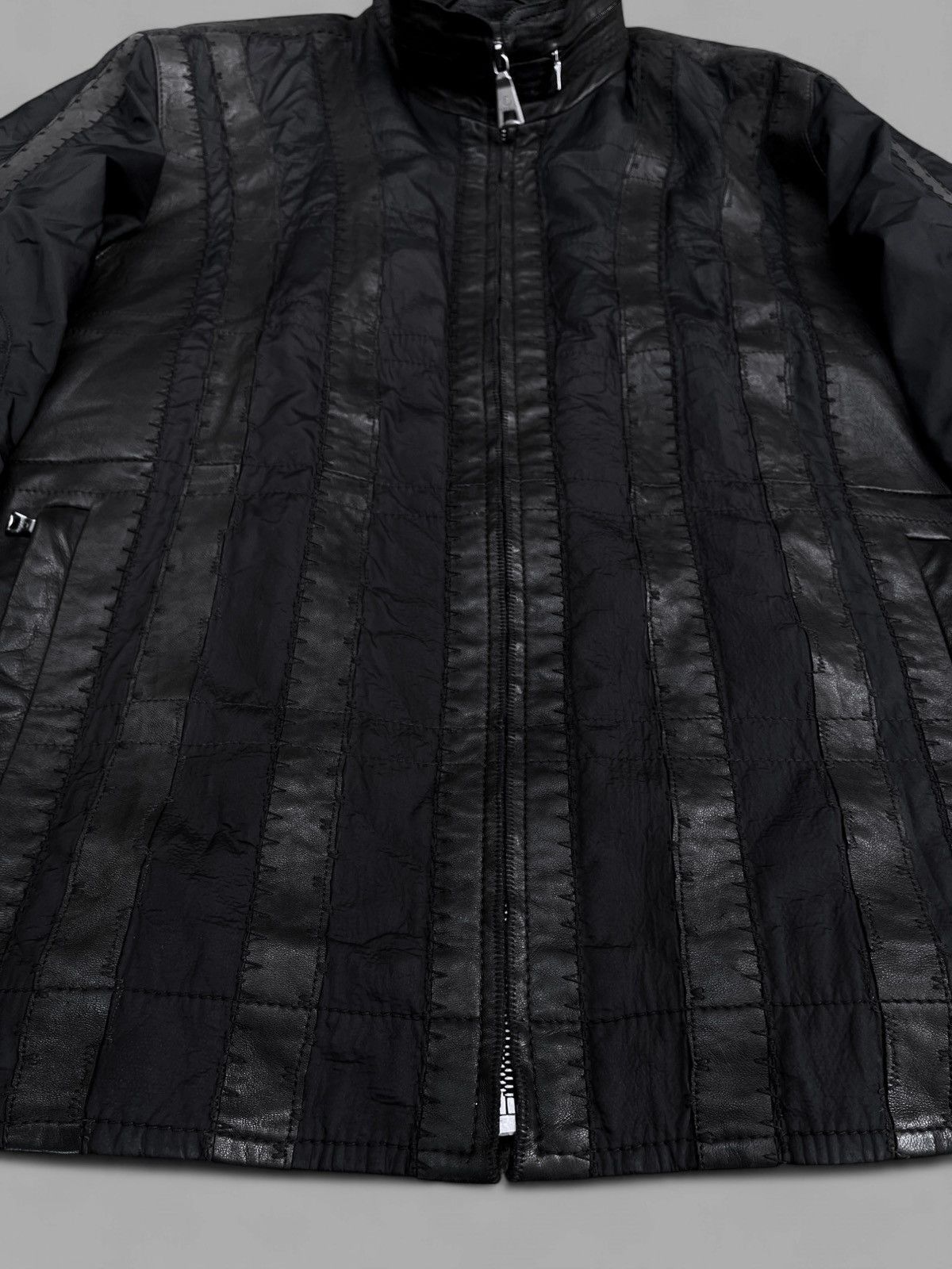Handmade 🔥Rare KAPRAUN Hand Made Leather Nylon Jacket Y2K Size US L / EU 52-54 / 3 - 5 Thumbnail