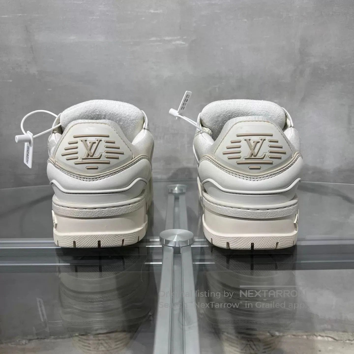 Louis Vuitton White High-Top Sneakers with Colorful Accents. Size US 8.5 / EU 41-42 - 6 Thumbnail