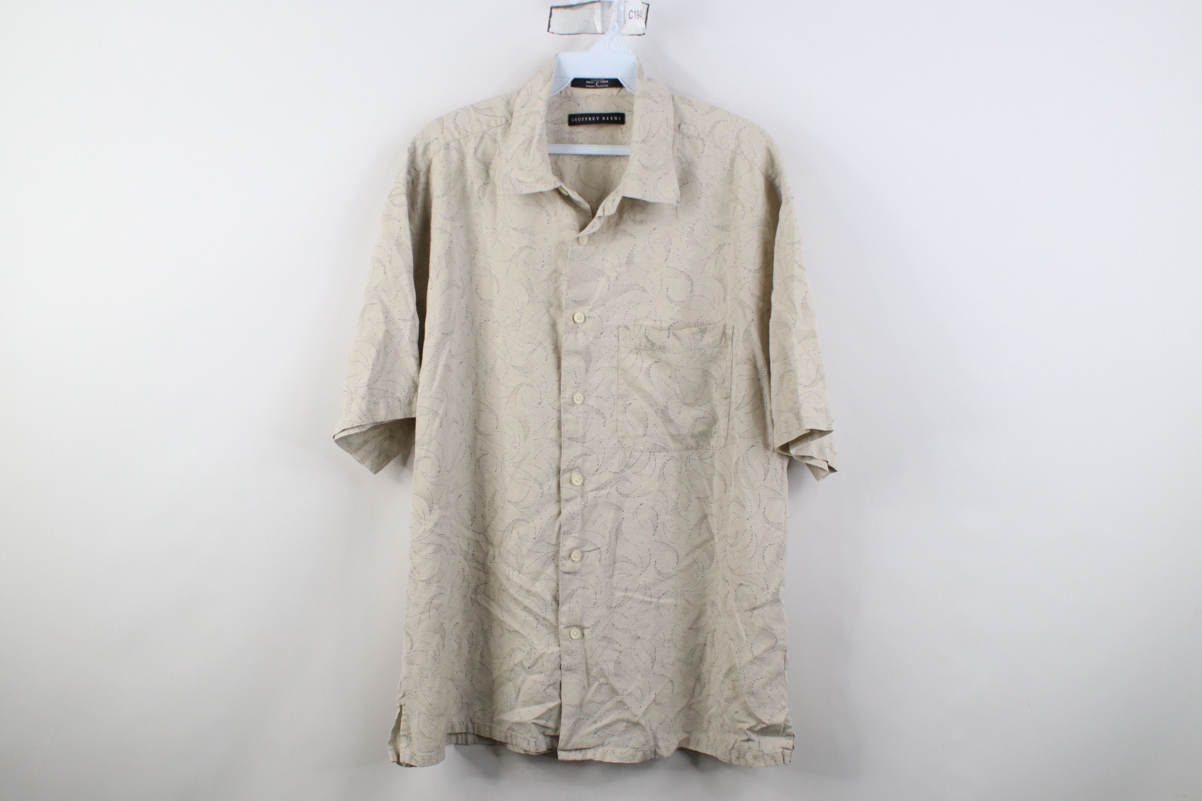 Vintage Vintage 90s Streetwear Short Sleeve Collared Button Shirt Size US L / EU 52-54 / 3 - 1 Thumbnail
