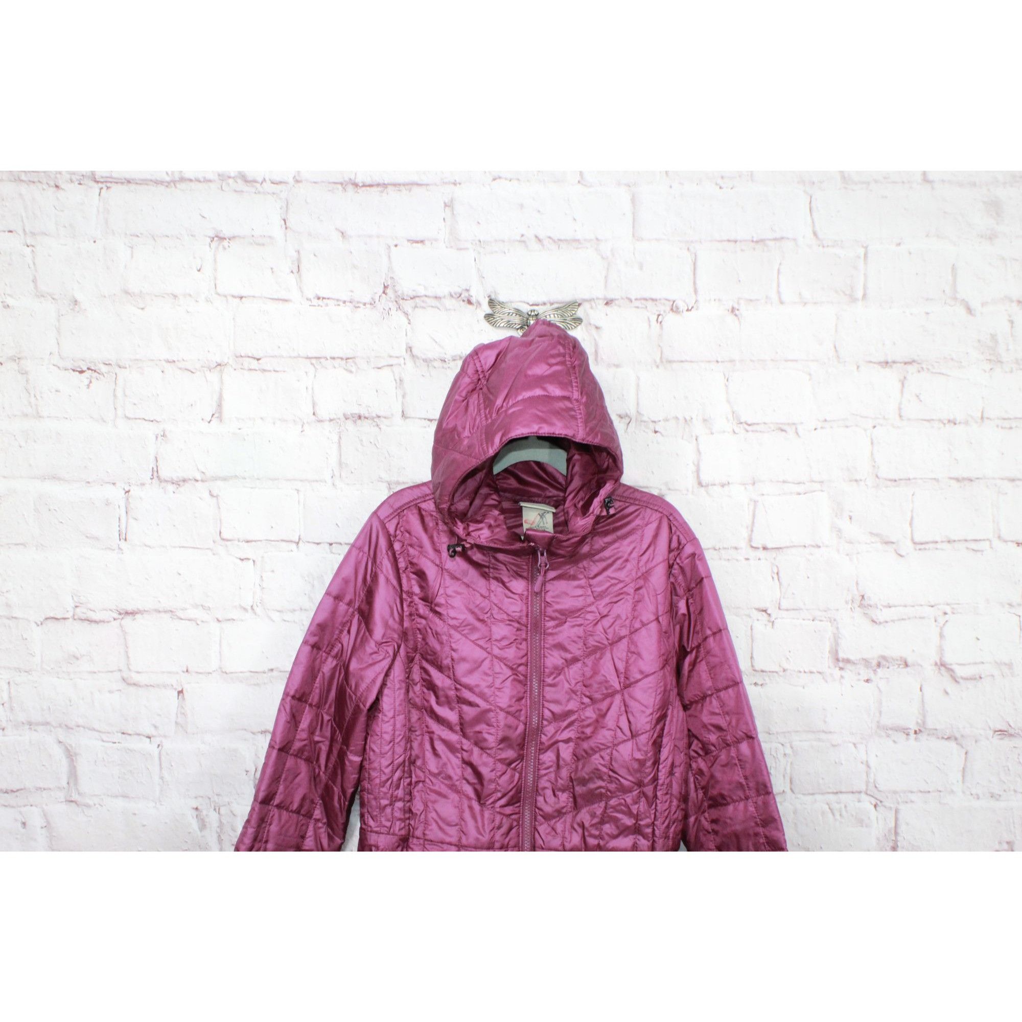 L.L. Bean LL Bean Pink Quilted Packaway Hooded Coat Size XXS / US 00 / IT 34 - 10 Thumbnail