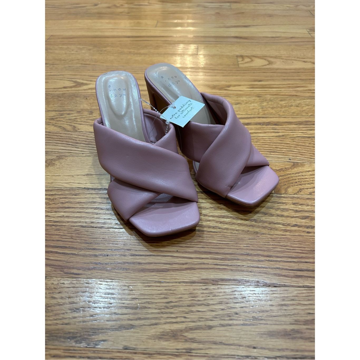 Other Women's Clementine Padded Crossband Mule Heels - A New Day™S Size US 7.5 / IT 37.5 - 3 Thumbnail