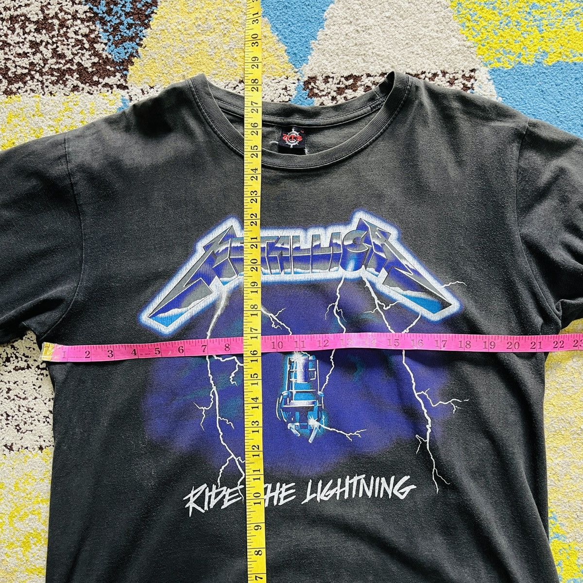 Metallica Vintage Metallica Ride The Lightning TShirt Size US L / EU 52-54 / 3 - 16 Thumbnail