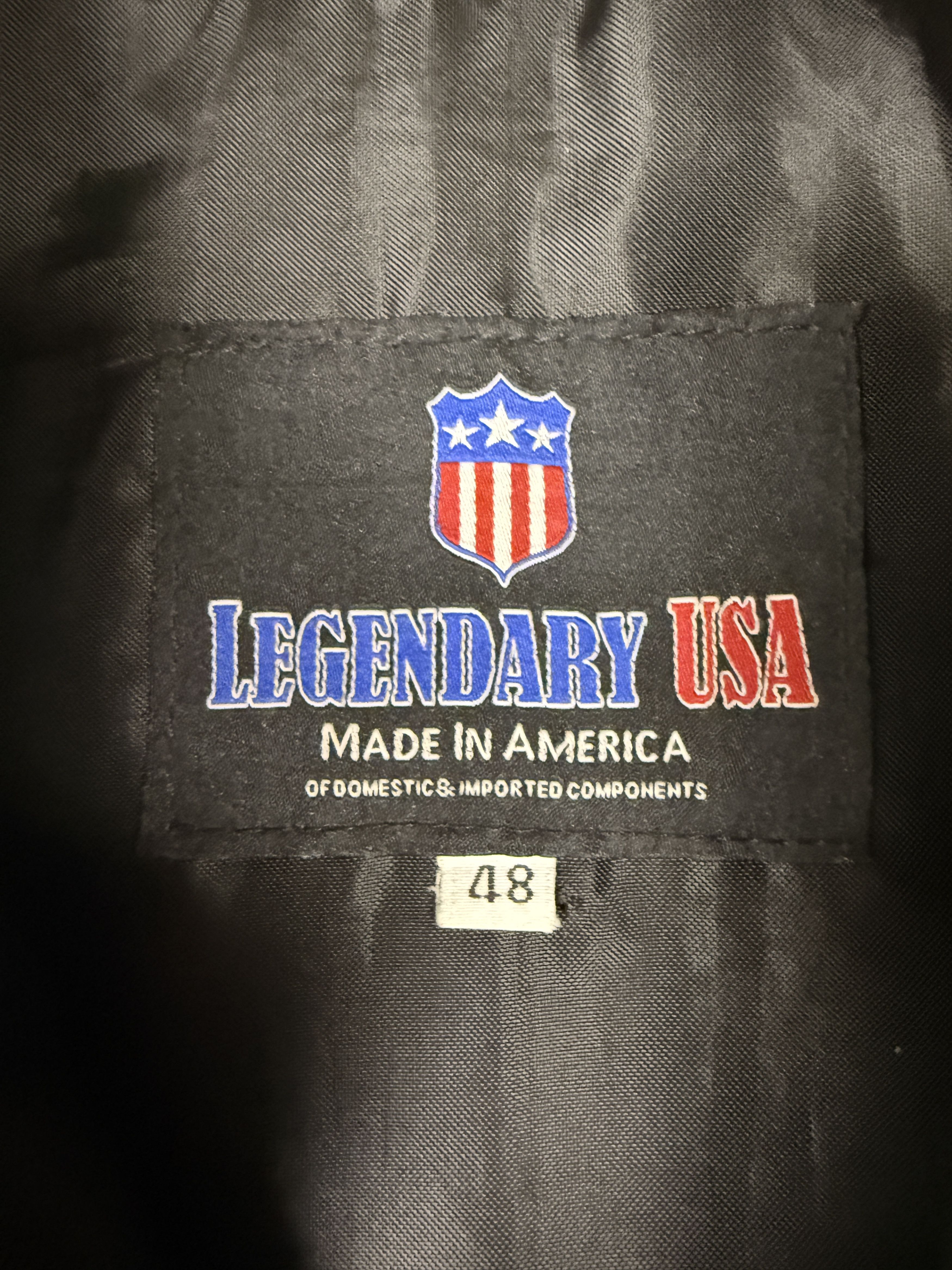 Leather Legendary USA 'Reckless Outlaw' Leather Motorcycle Vest Size US M / EU 48-50 / 2 - 3 Thumbnail